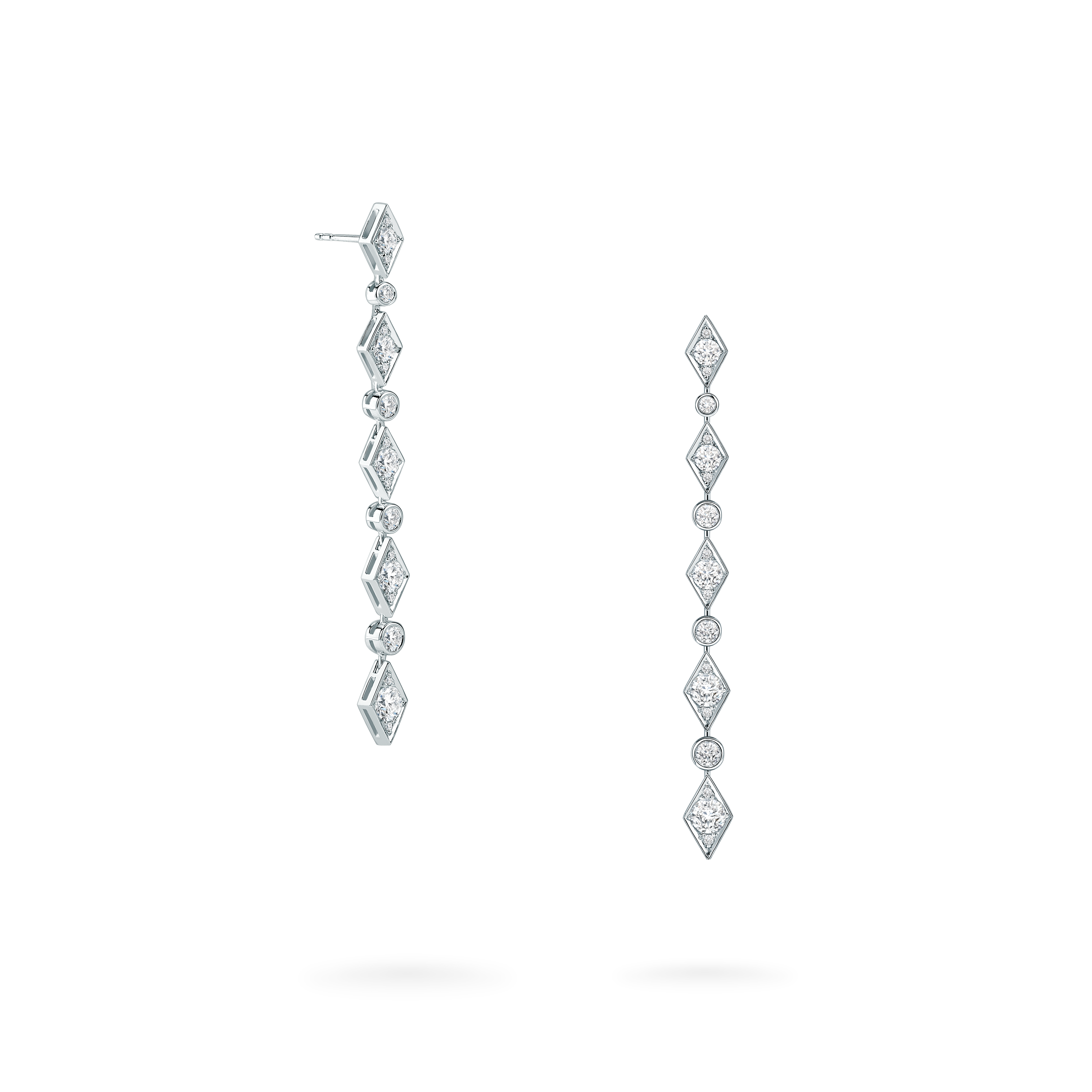 Garrard Albemarle jewellery collection Diamond Drop Earrings In 18ct White Gold 2014501 Hero1 Garrard Albemarle jewellery collection Diamond Drop Earrings In 18ct White Gold 2014501 Hero1