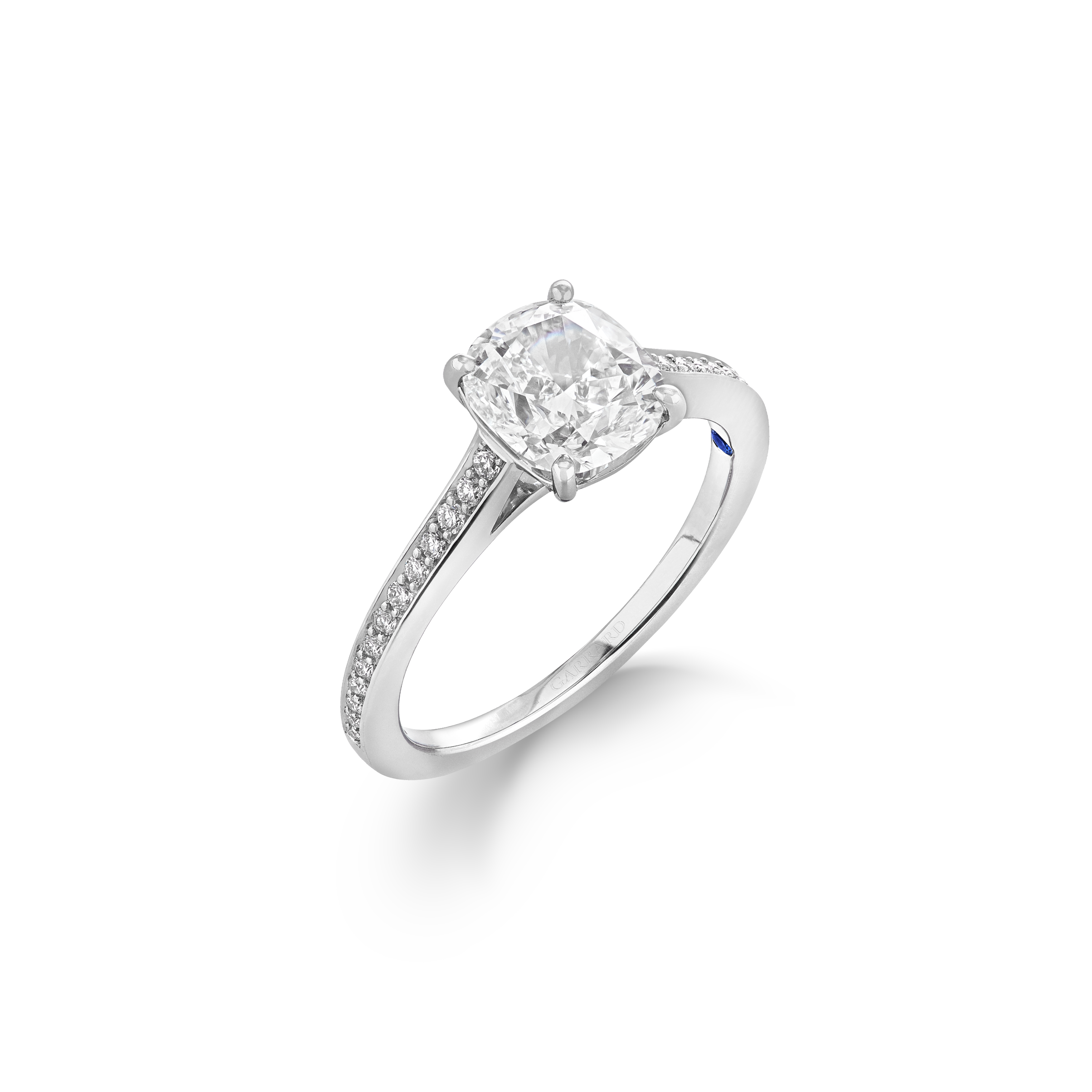 Garrard Bridal collection Cherish Round Diamond Solitaire Engagement Ring In Rose Gold with Diamonds 2017571 Hero Garrard Bridal collection Cherish Round Diamond Solitaire Engagement Ring In Rose Gold with Diamonds 2017571 Hero