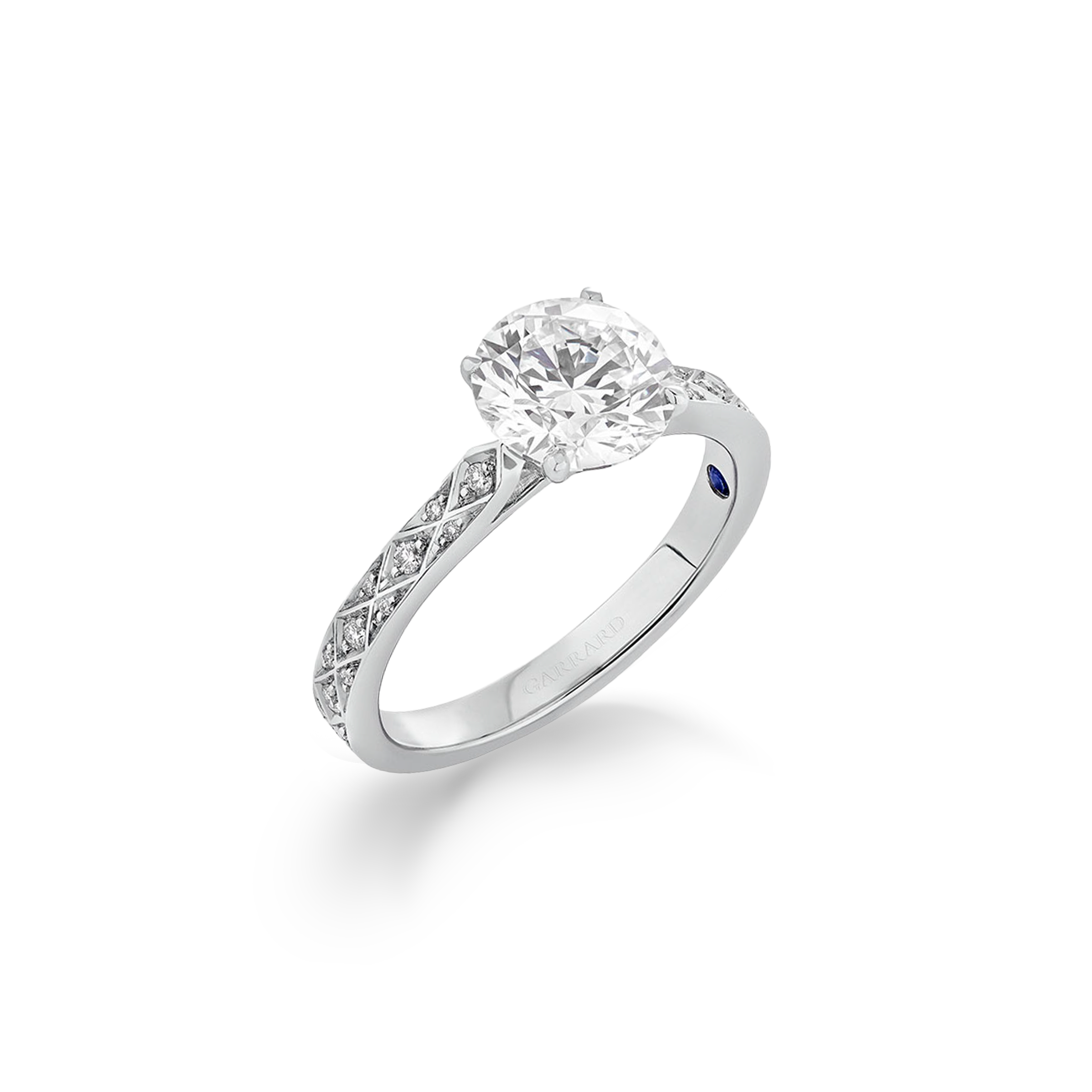 Garrard Bridal collection Signature Round Brilliant Diamond Solitaire Engagement Ring In Platinum JRSGPT01 2017572 Garrard Bridal collection Signature Round Brilliant Diamond Solitaire Engagement Ring In Platinum JRSGPT01 2017572