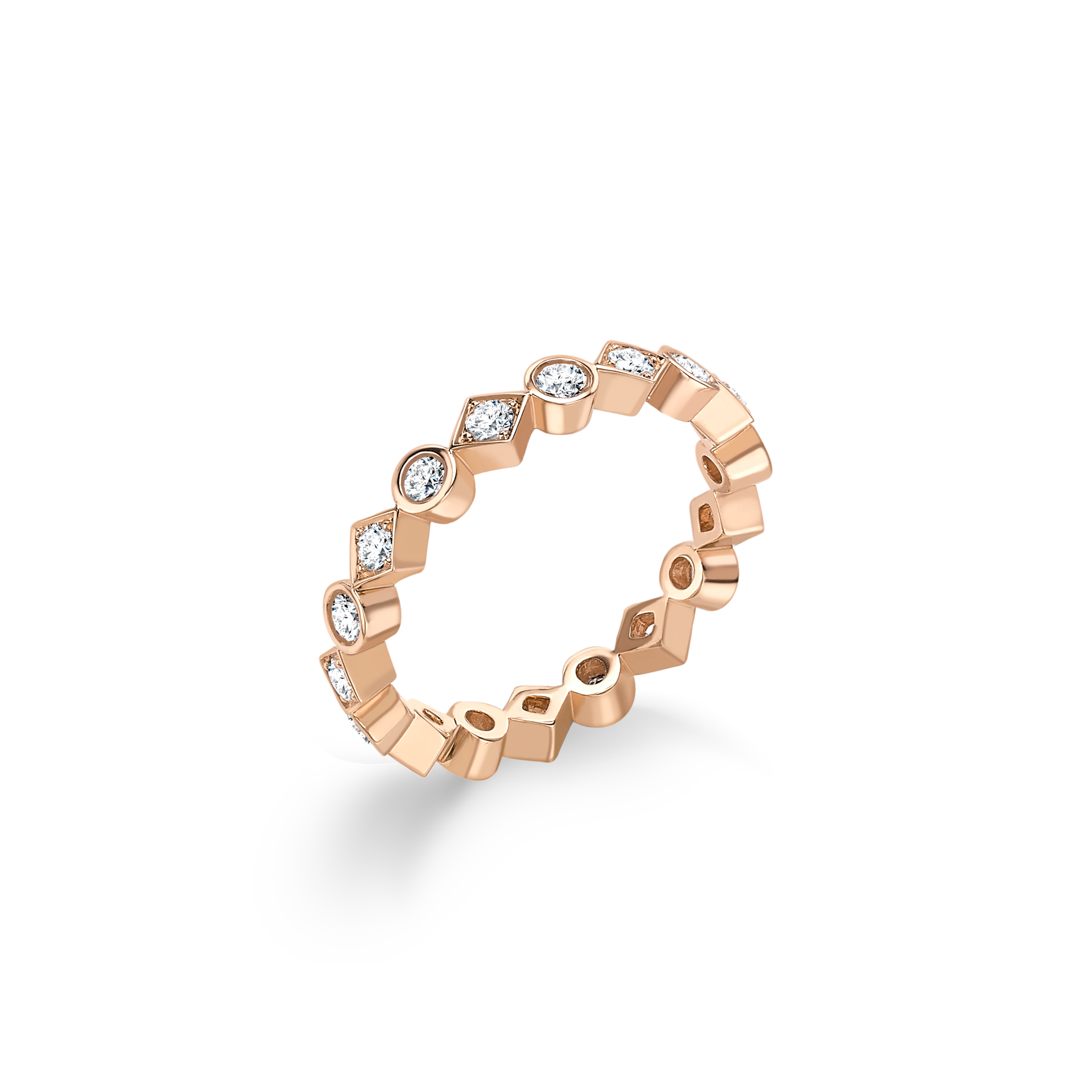 Garrard Bridal jewellery collection Albemarle Diamond Eternity Band in 18ct Rose Gold 2014397 Garrard Bridal jewellery collection Albemarle Diamond Eternity Band in 18ct Rose Gold 2014397