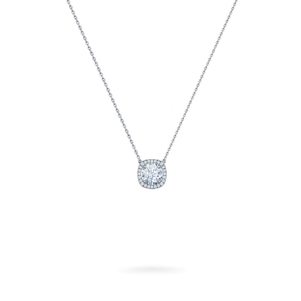 Garrard Classic jewellery Collection Solitaire Round Diamond Pendant JPTMPT01 Hero