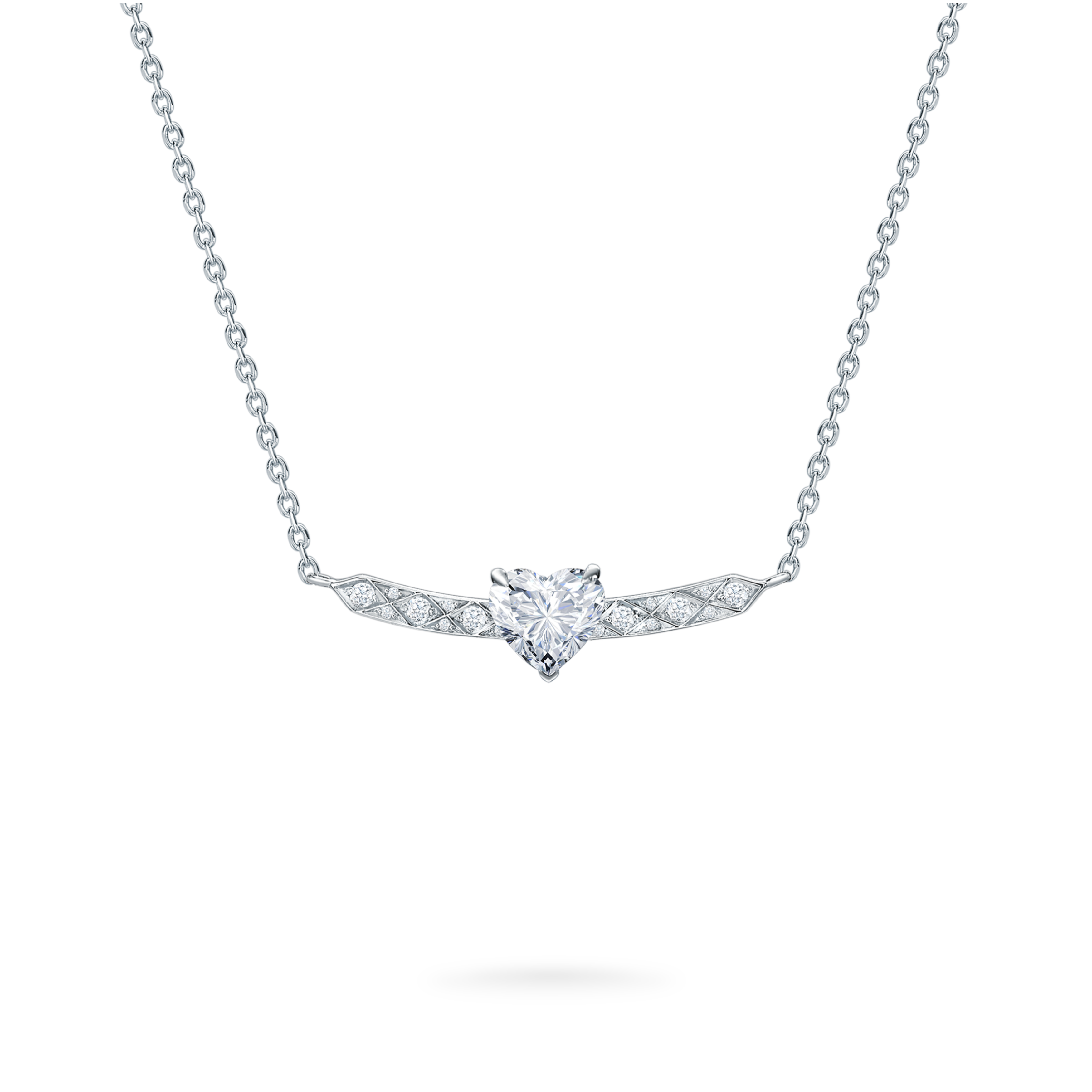 Garrard Classic jewellery collection Signature Heart Shape Diamond Pendant In Platinum 2015225 2 Garrard Classic jewellery collection Signature Heart Shape Diamond Pendant In Platinum 2015225 2