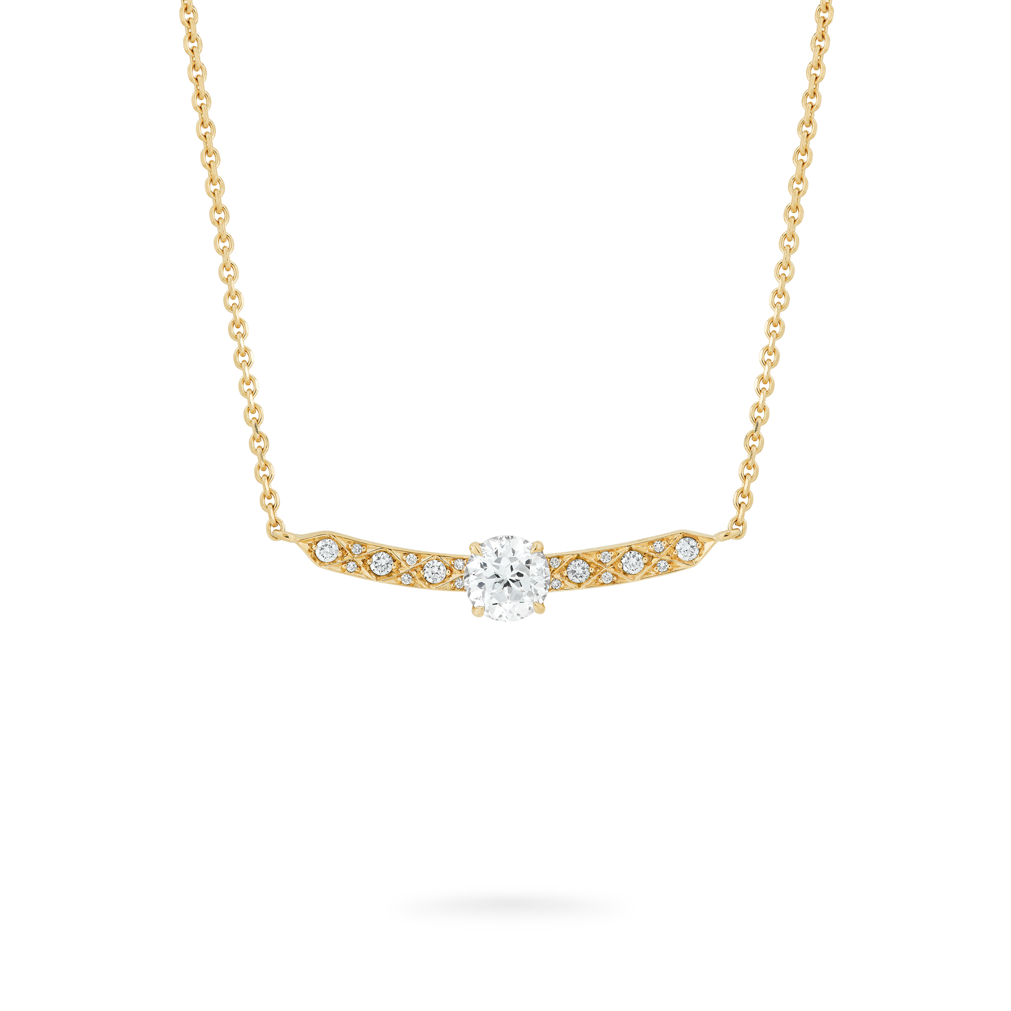 Garrard Classic jewellery collection Signature Round Brilliant Diamond Pendant In 18ct Yellow Gold 2015851 1 Garrard Classic jewellery collection Signature Round Brilliant Diamond Pendant In 18ct Yellow Gold 2015851 1