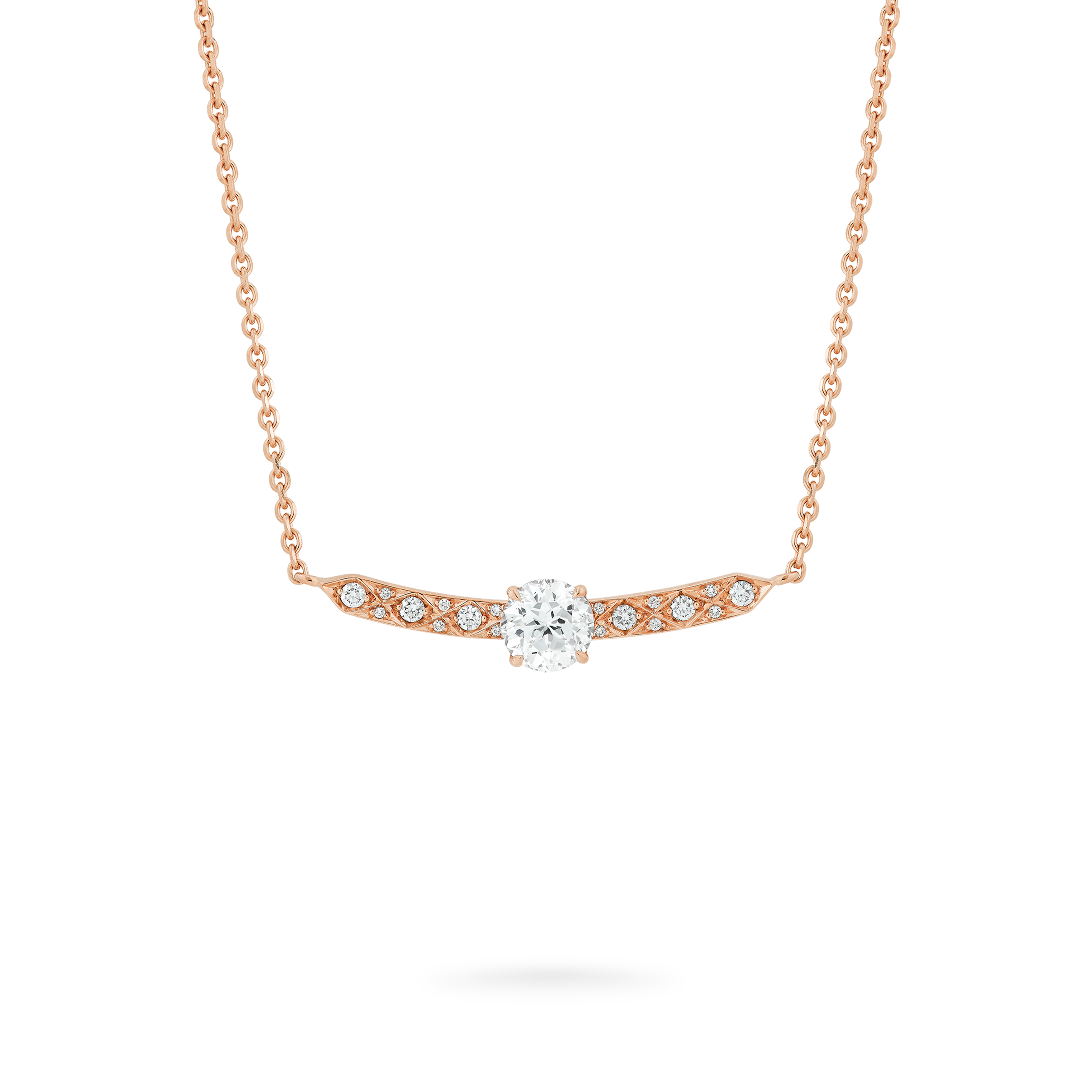 Garrard Classic jewellery collection Signature Round Diamond Pendant In 18ct Rose Gold 2015847 4 Garrard Classic jewellery collection Signature Round Diamond Pendant In 18ct Rose Gold 2015847 4