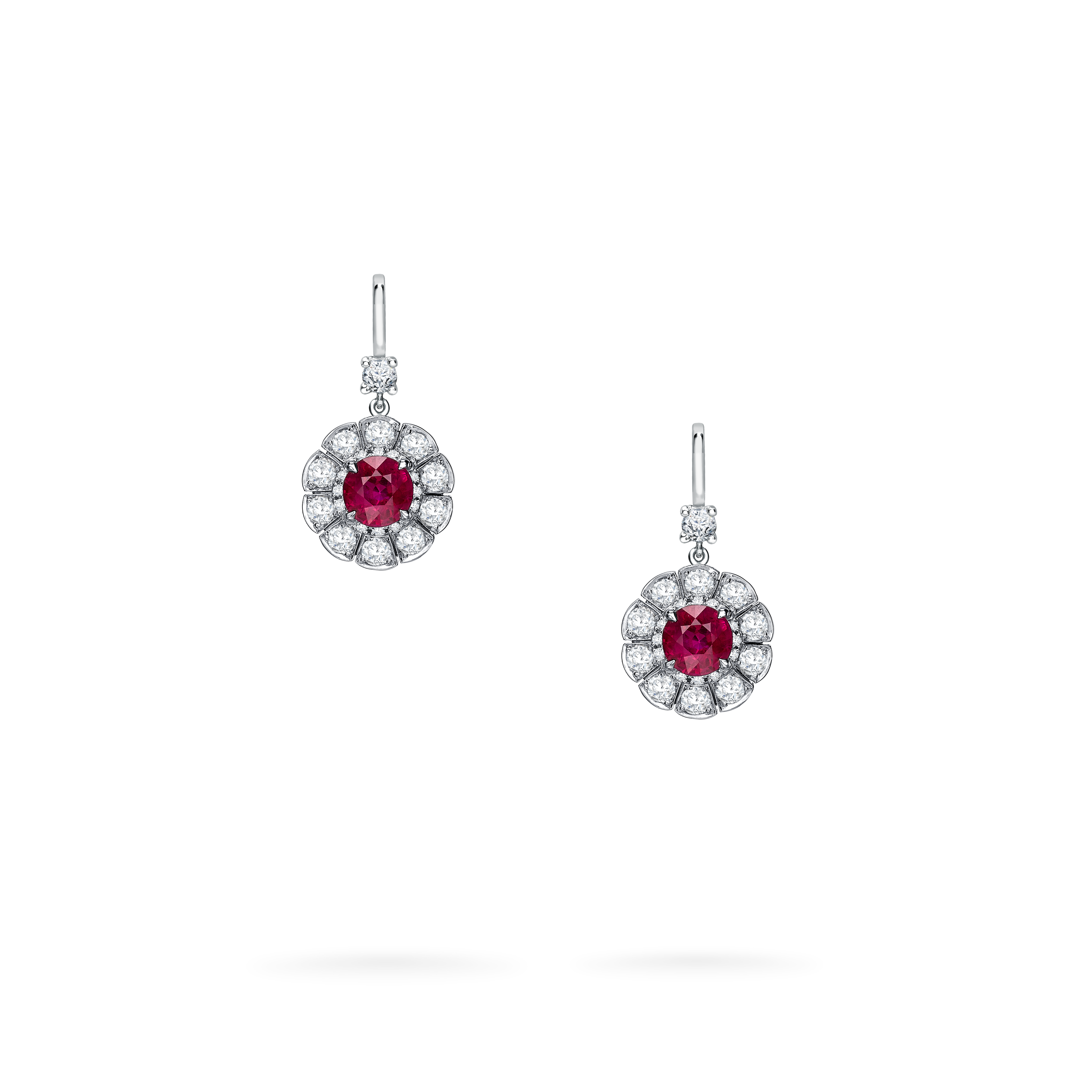 Garrard Marguerite Ruby and Diamond High Jewellery Earrings In Platinum 2015491 Hero Garrard Marguerite Ruby and Diamond High Jewellery Earrings In Platinum 2015491 Hero