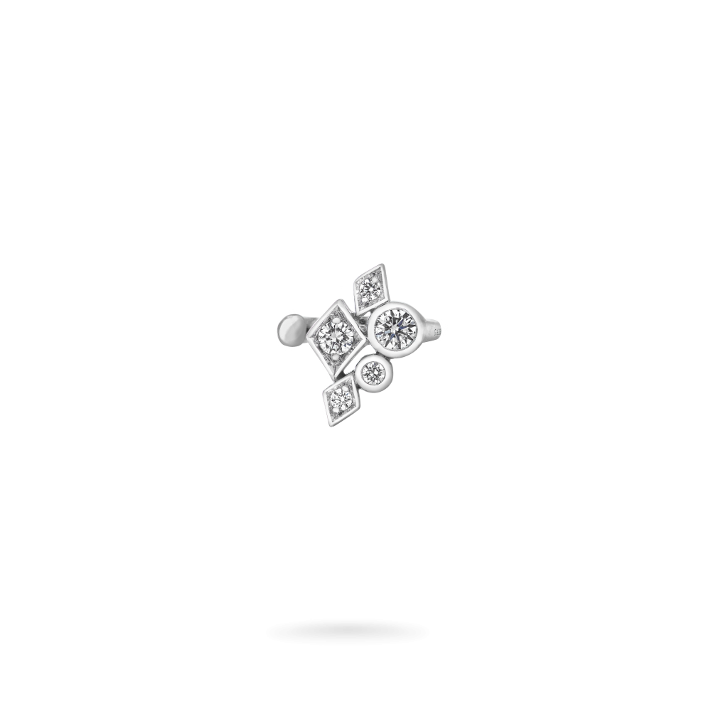 Garrard Albemarle Abstract jewellery Collection Diamond Ear Cuff In 18ct White Gold 2017418 Hero View