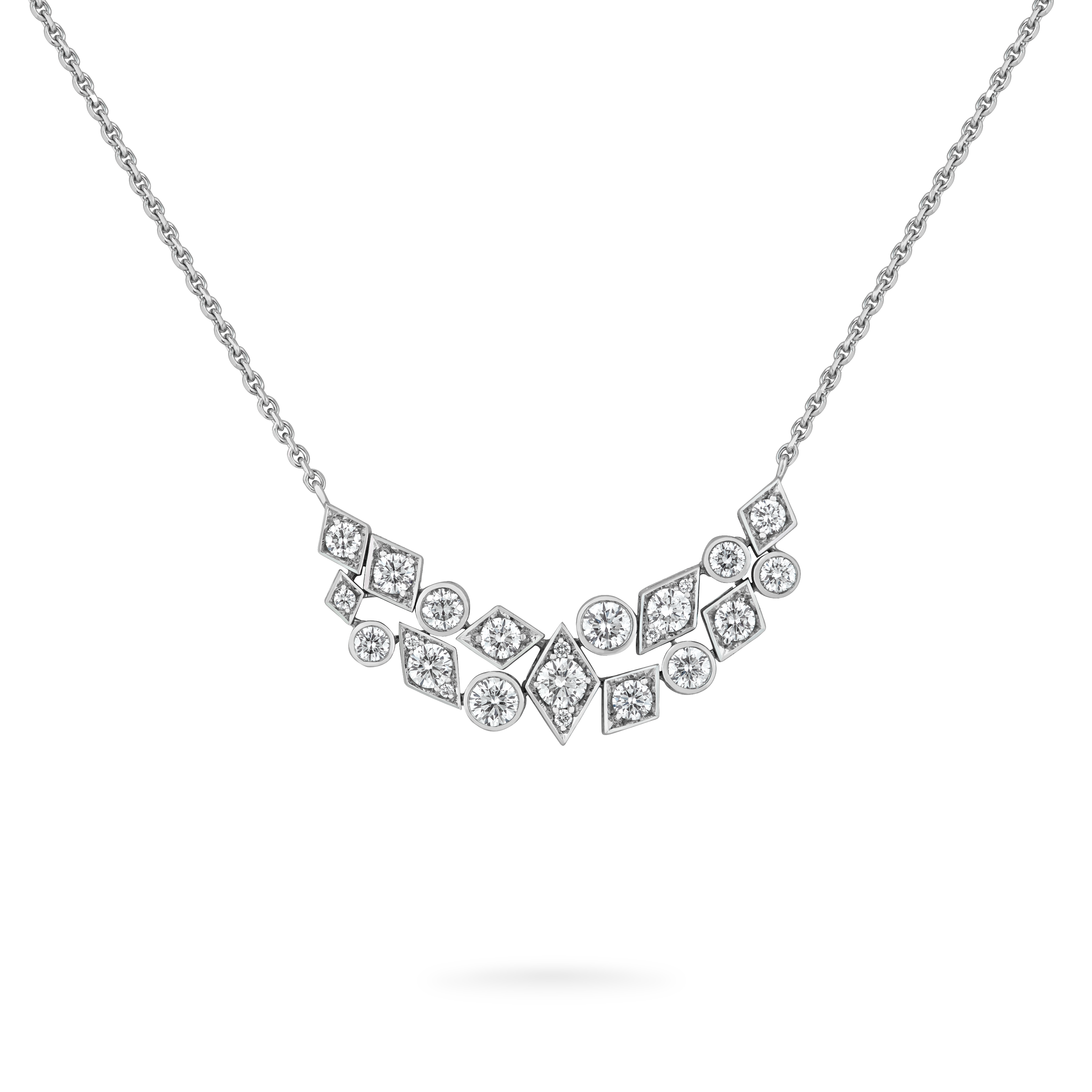 Garrard Albemarle Abstract jewellery Collection transformable diamond necklace in 18ct white gold 2017419 Hero View Garrard Albemarle Abstract jewellery Collection transformable diamond necklace in 18ct white gold 2017419 Hero View