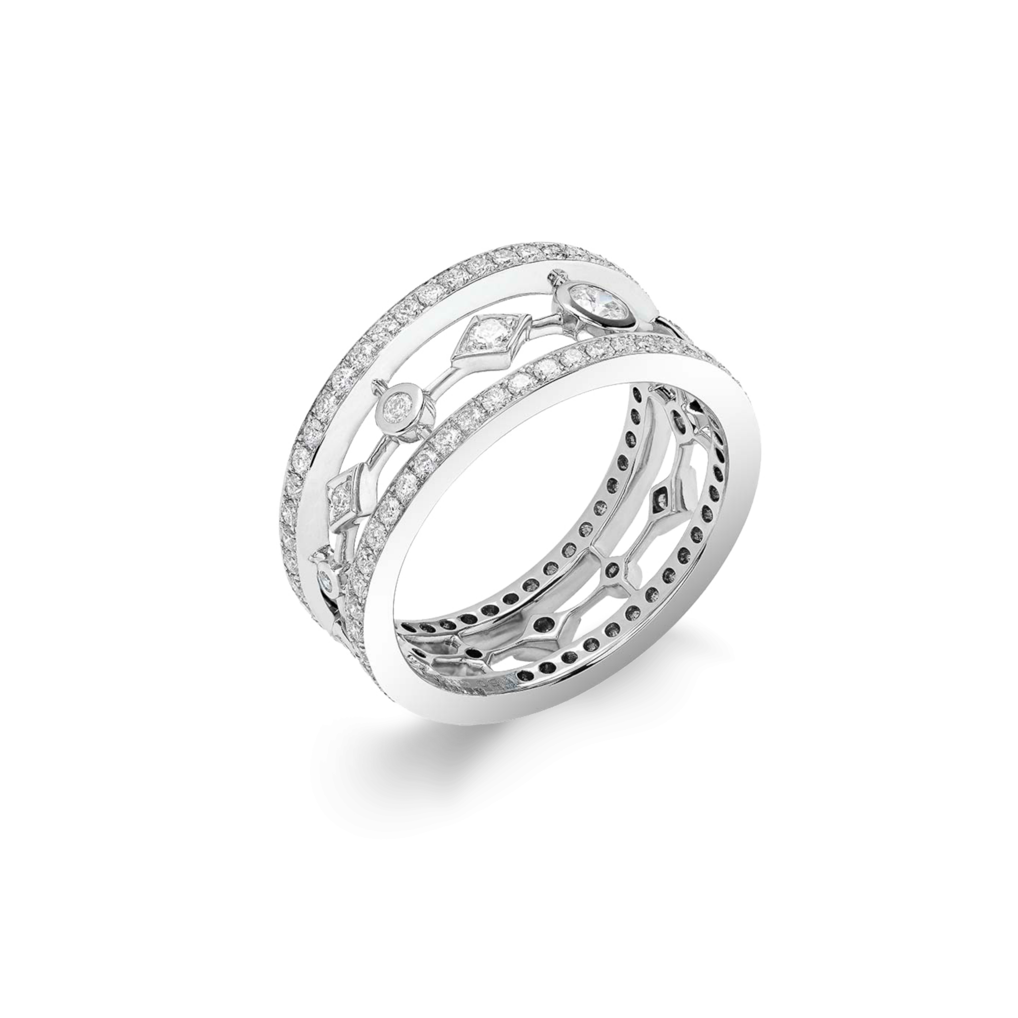 Garrard Albemarle jewellery Collection Diamond Band In 18ct White Gold 2015958 Hero View