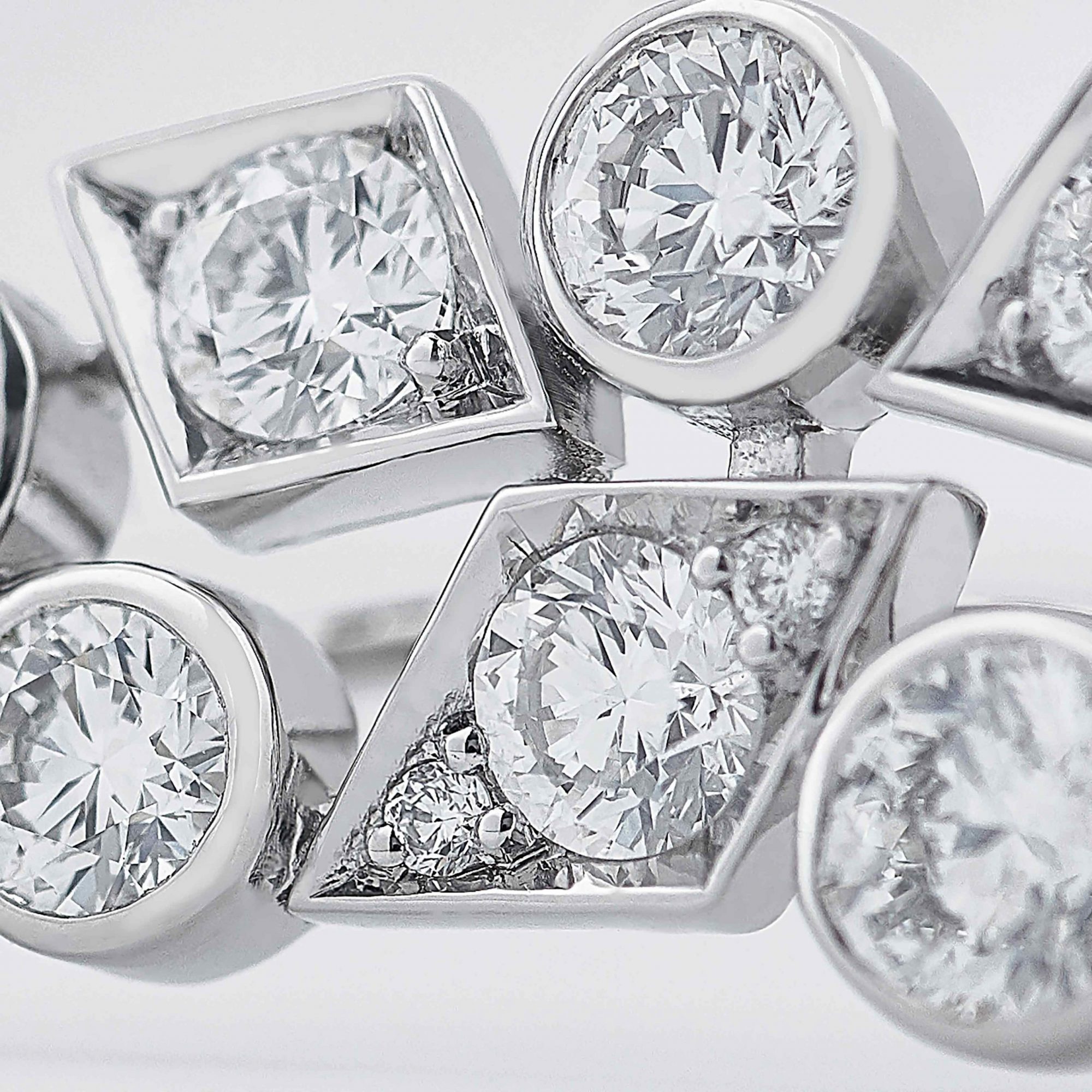 Garrard Albemarle jewellery Collection Diamond Ear Climbers In 18ct White Gold 2017414 Detail