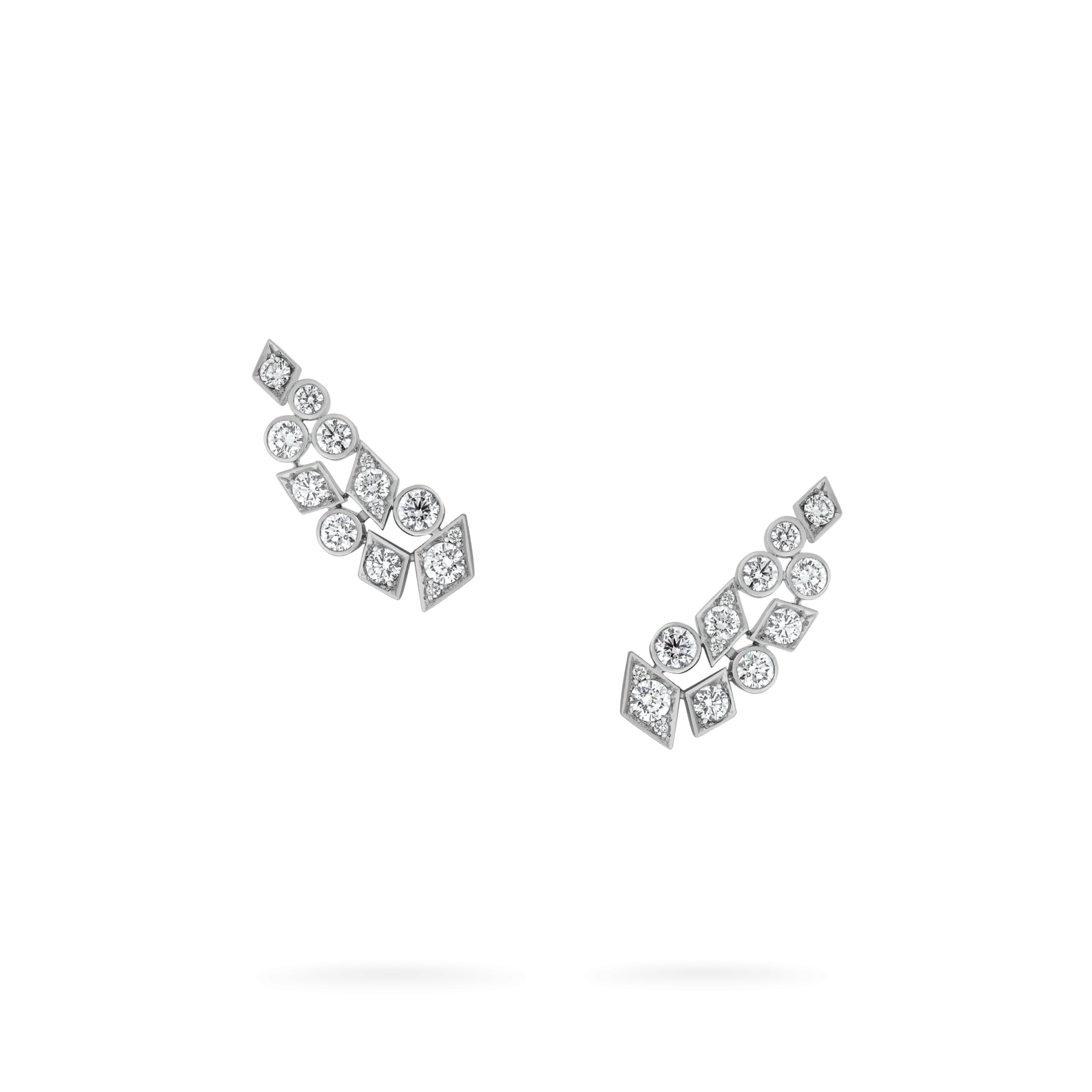 Garrard Albemarle jewellery Collection Diamond Ear Climbers In 18ct White Gold 2017414 Hero View