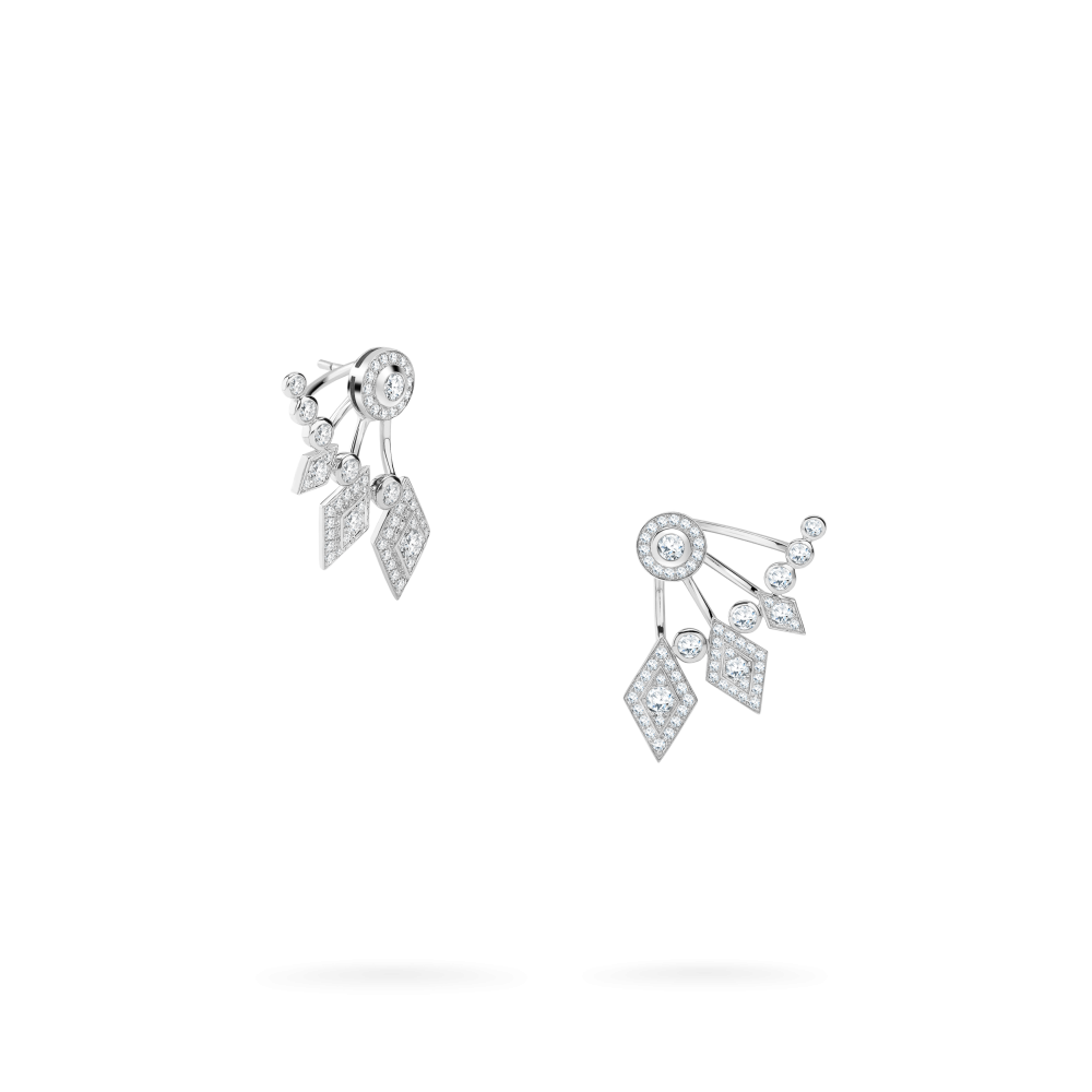 Garrard Albemarle jewellery Collection Diamond Ear Climbers in 18ct White Gold 2014398 Hero
