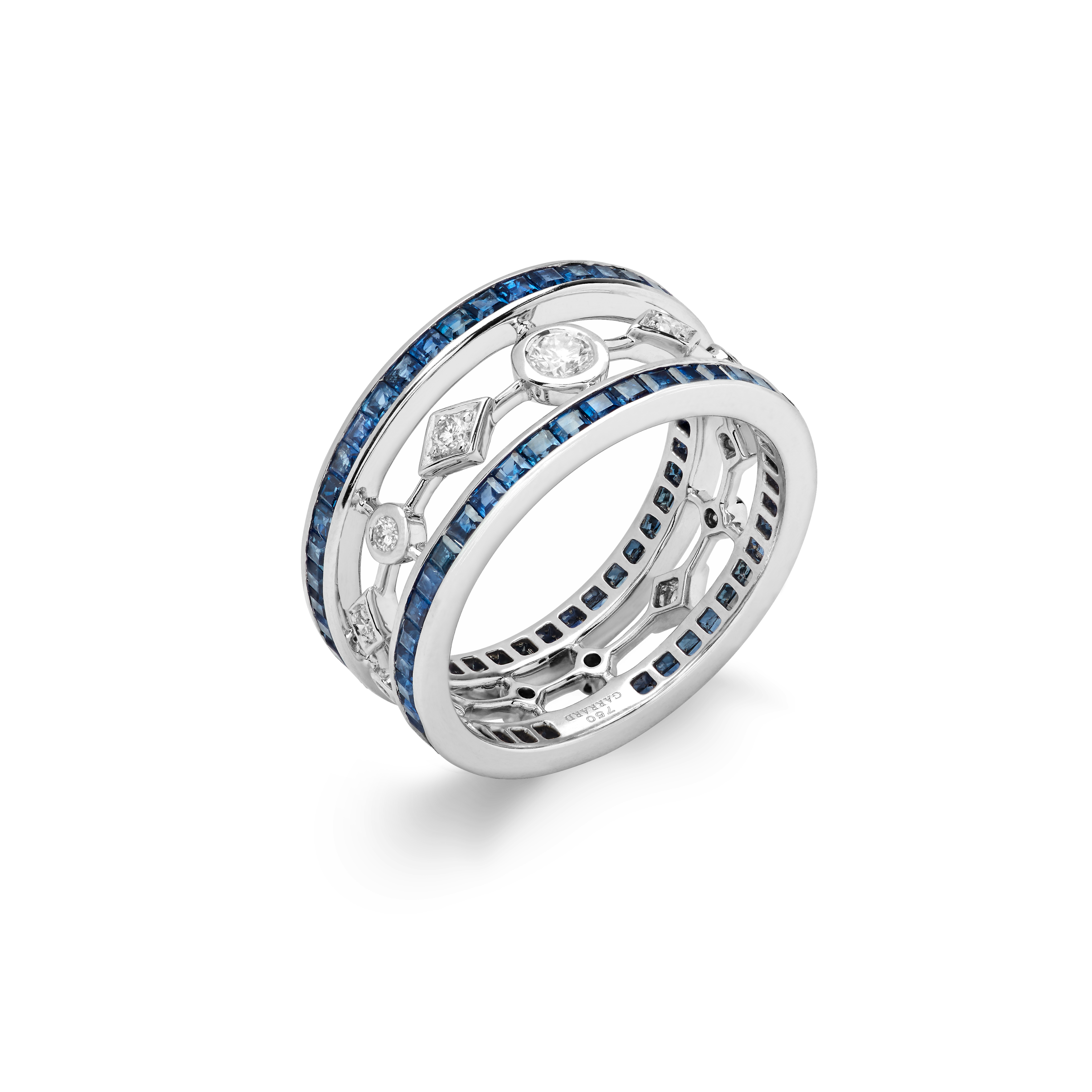 Garrard Albemarle jewellery Collection Sapphire and Diamond Band In 18ct White Gold 2015959 Hero View Garrard Albemarle jewellery Collection Sapphire and Diamond Band In 18ct White Gold 2015959 Hero View