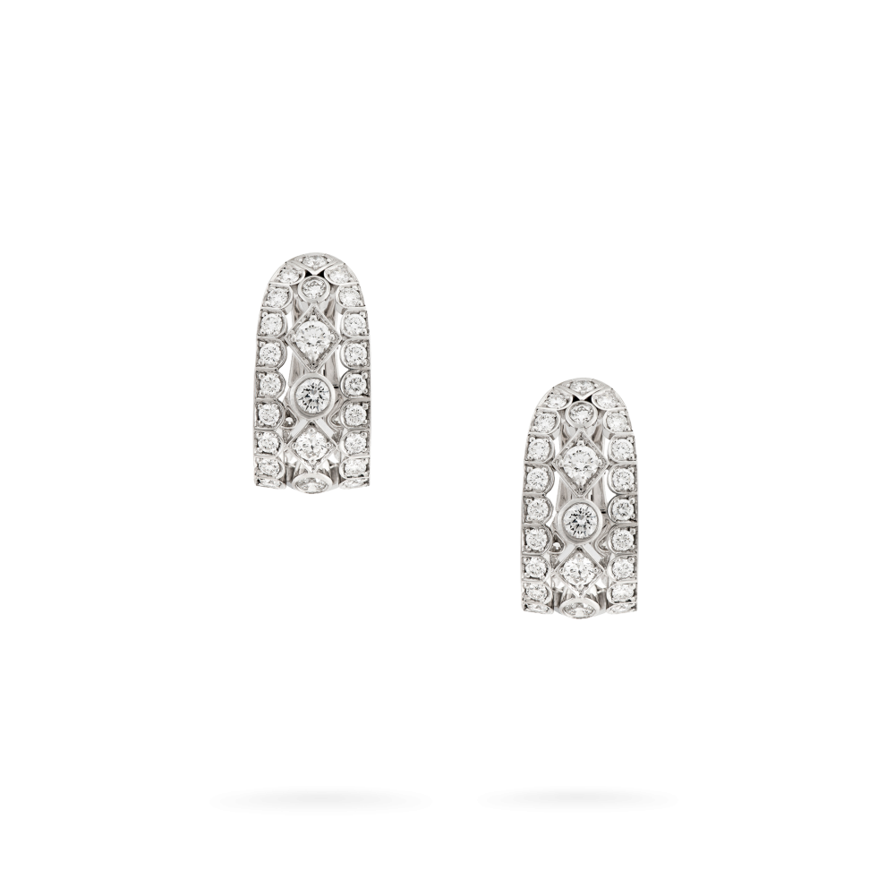 Garrard Albemarle jewellery Collection White Diamond wrap Earrings in 18ct white gold 2013219 Hero View