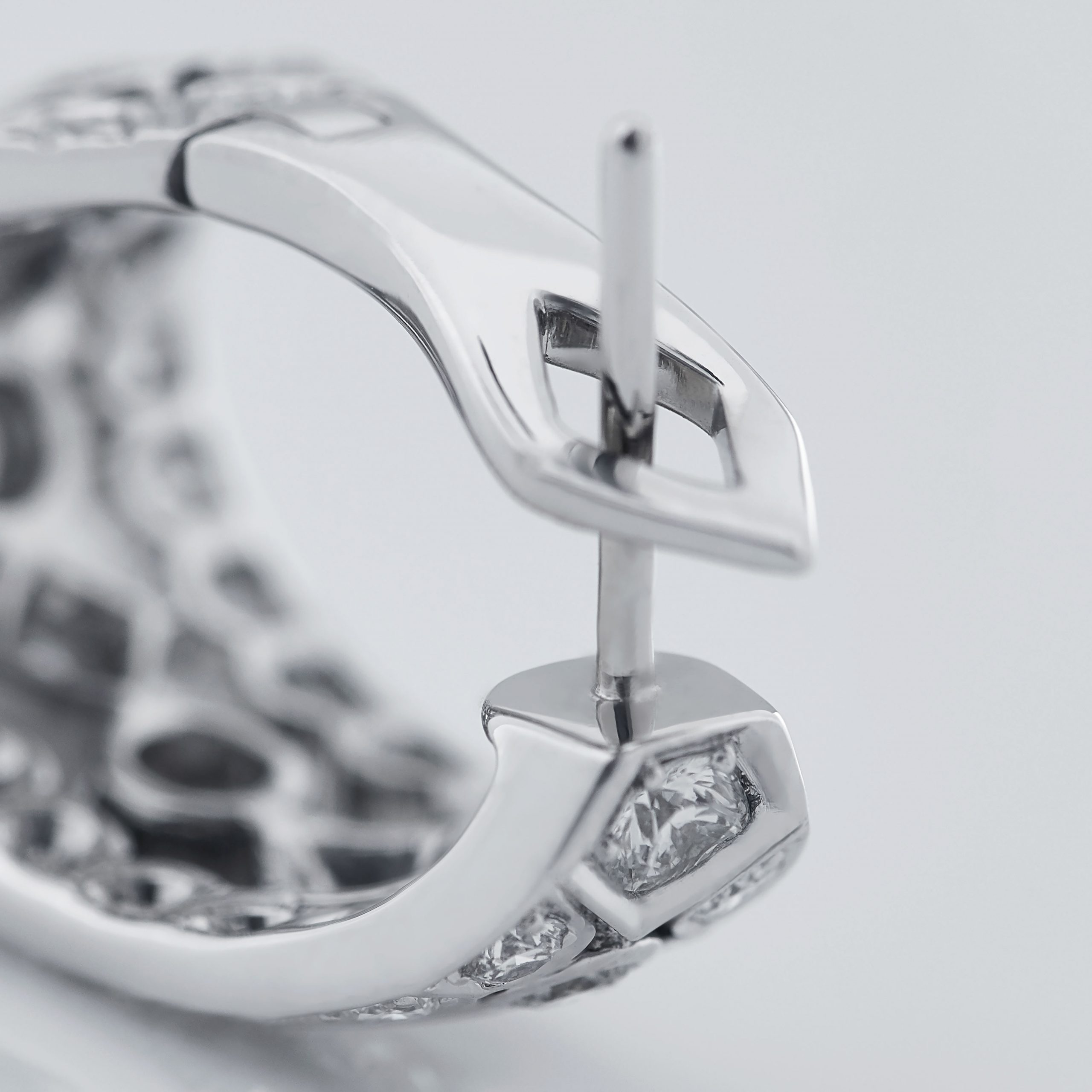 Garrard Albemarle jewellery Collection White Diamond wrap Earrings in 18ct white gold 2013219 clasp view Garrard Albemarle jewellery Collection White Diamond wrap Earrings in 18ct white gold 2013219 clasp view