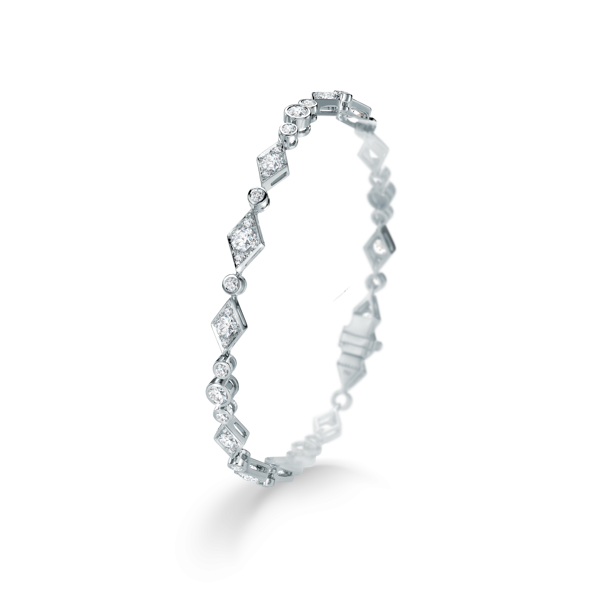 Garrard Albemarle jewellery collection Diamond Bracelet In 18ct White Gold Bracele 2014373 Hero View