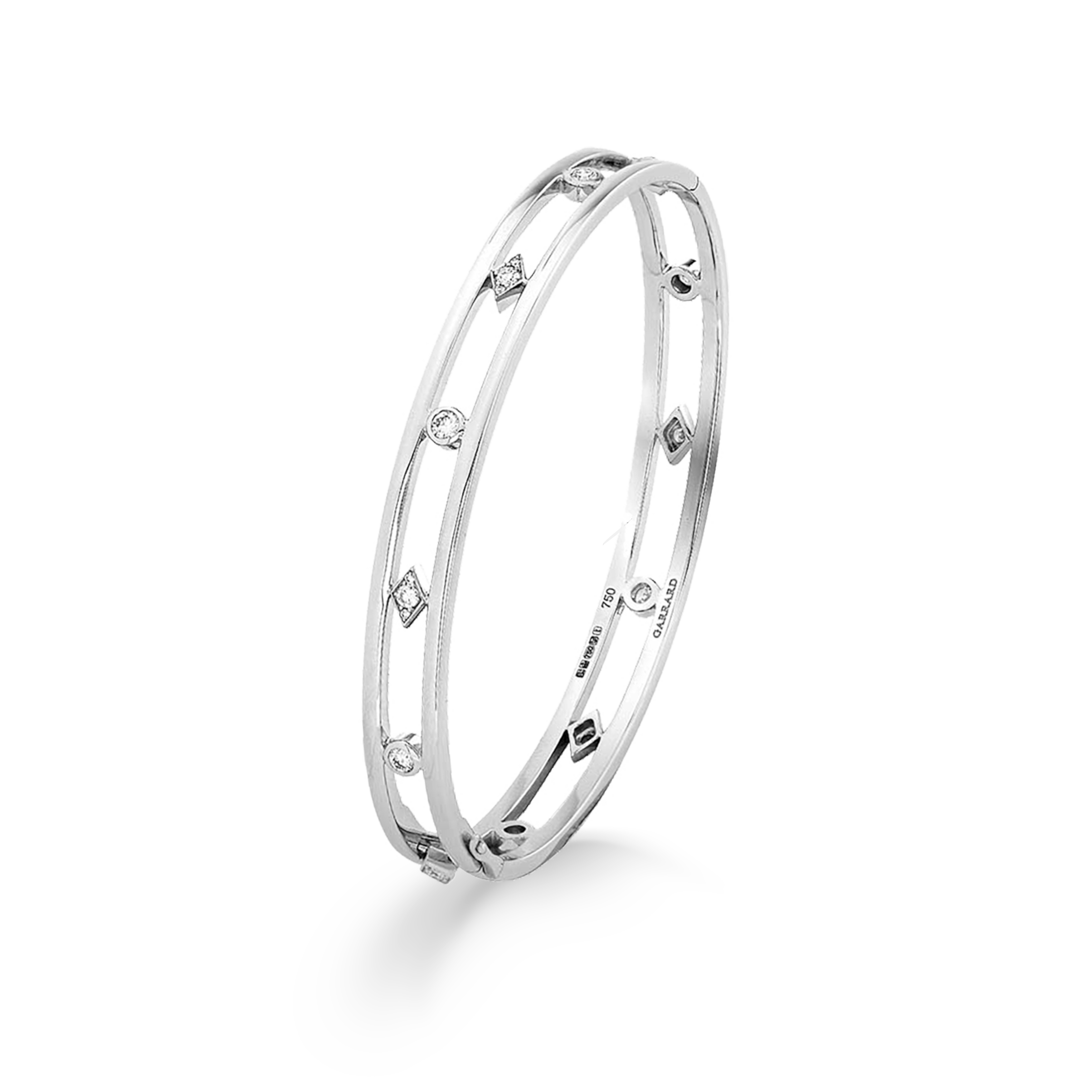 Garrard Albermale jewellery collection white gold bangle 2015951 2015852 2015952 Hero View Garrard Albermale jewellery collection white gold bangle 2015951 2015852 2015952 Hero View