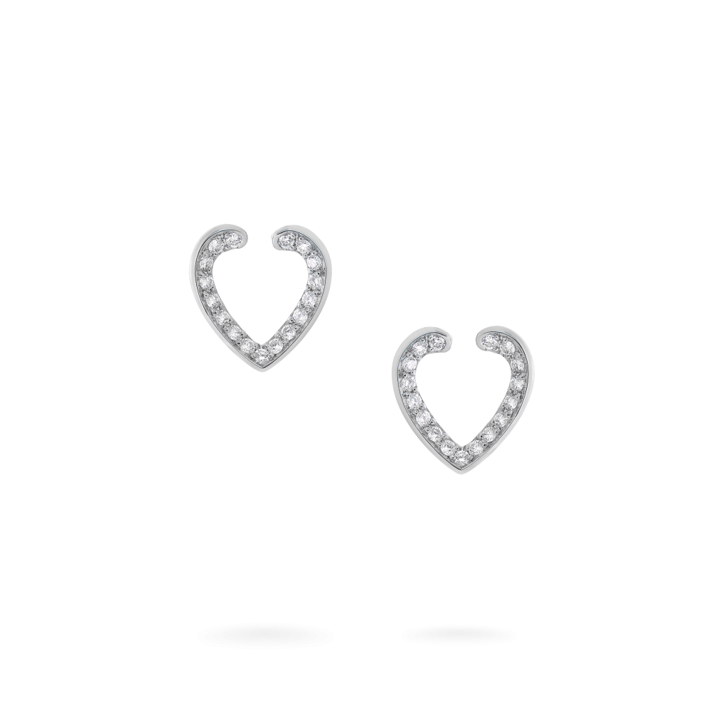 Garrard Aloria jewellery Collection Diamond Stud Earrings In 18ct White Gold 2016926 Hero View