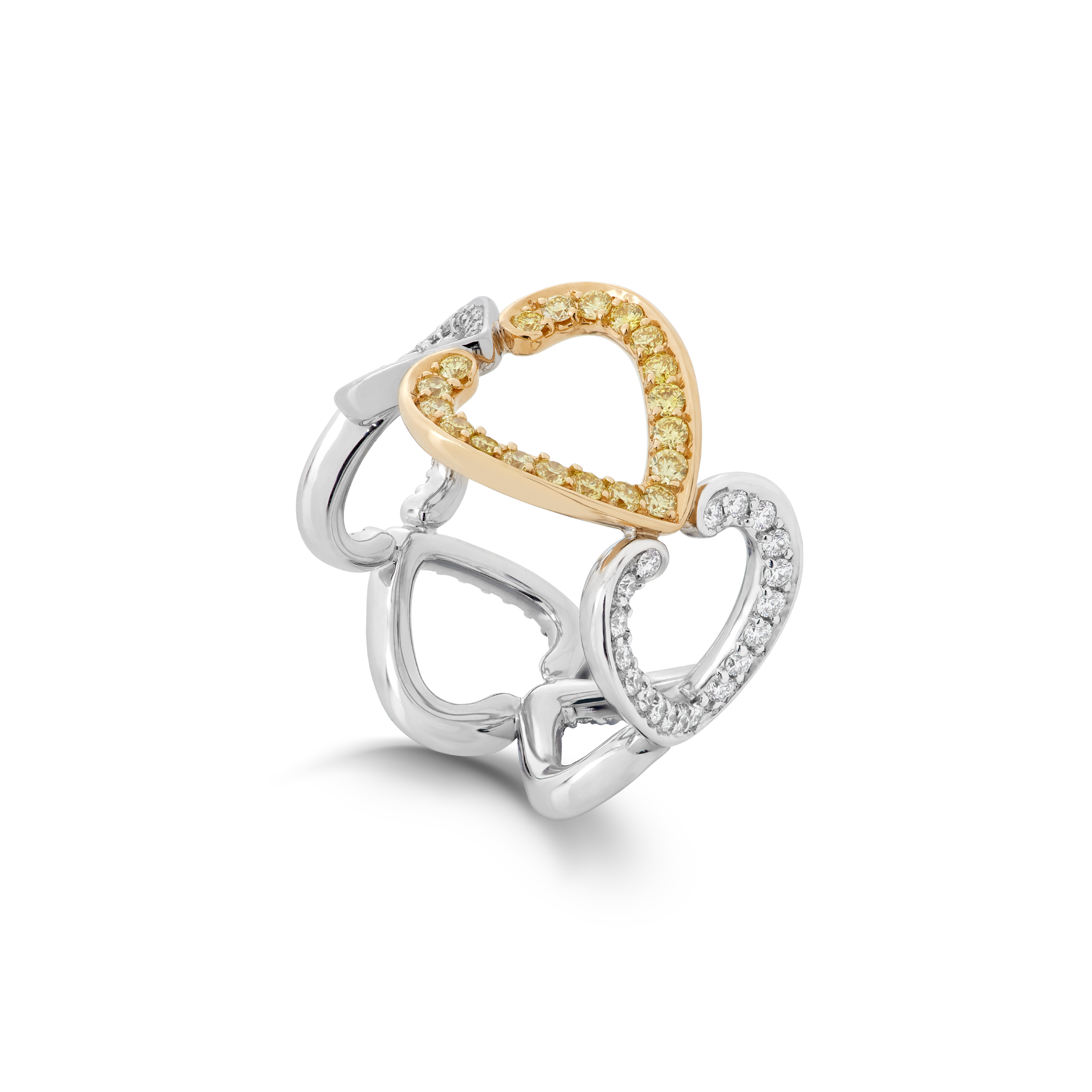 Garrard Aloria jewellery Collection Yellow and White Diamond Ring In 18ct Yellow and White Gold 2017079 Hero View Garrard Aloria jewellery Collection Yellow and White Diamond Ring In 18ct Yellow and White Gold 2017079 Hero View