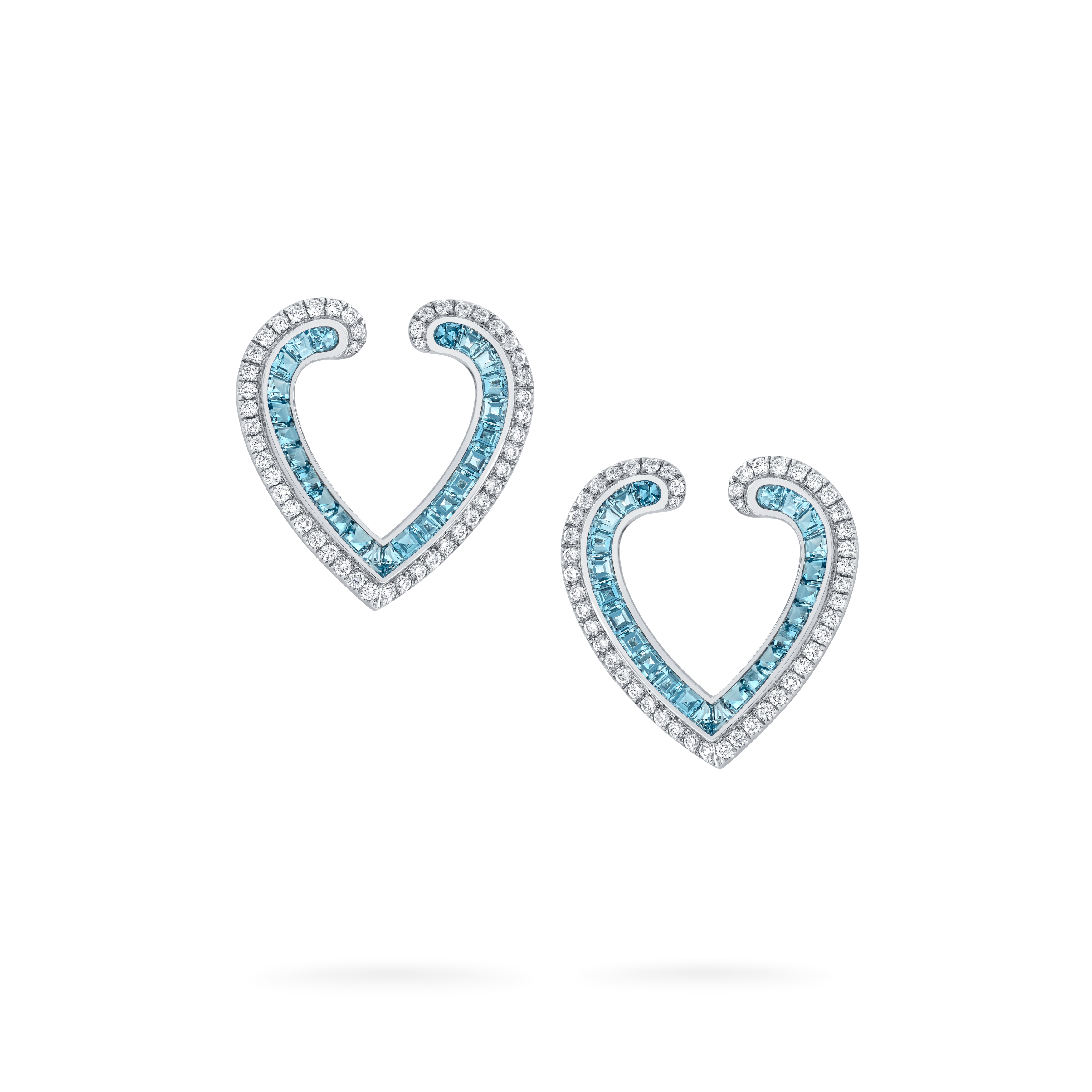Garrard Aloria jewellery Collection calibre cut aquamarine earrings in 18ct white gold with Diamonds 2017068 Hero View Garrard Aloria jewellery Collection calibre cut aquamarine earrings in 18ct white gold with Diamonds 2017068 Hero View