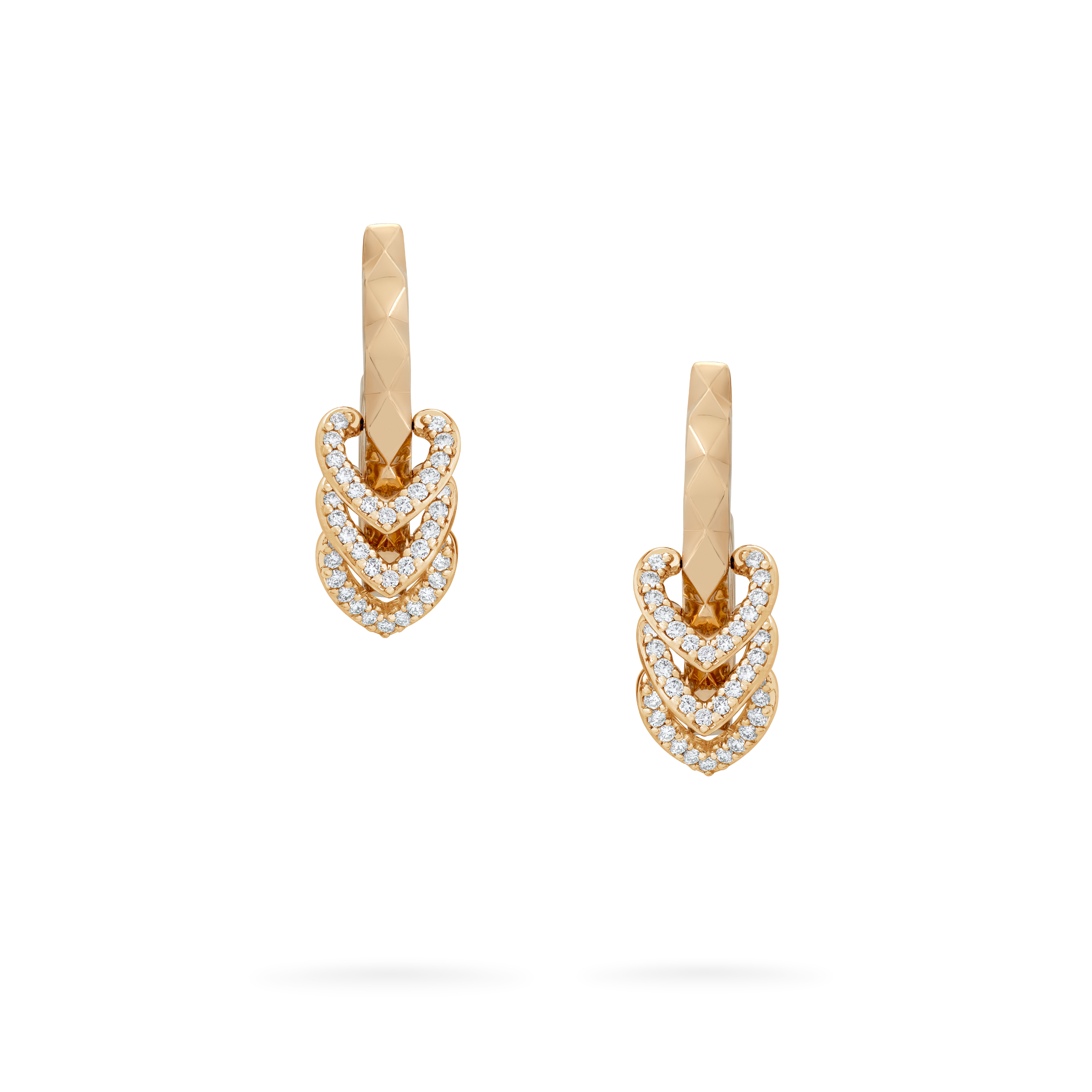 Garrard Aloria jewellery collection Reversible Hoop Earrings In 18ct Yellow Gold with Diamonds and Enamel 2016937 Hero View 1 Garrard Aloria jewellery collection Reversible Hoop Earrings In 18ct Yellow Gold with Diamonds and Enamel 2016937 Hero View 1