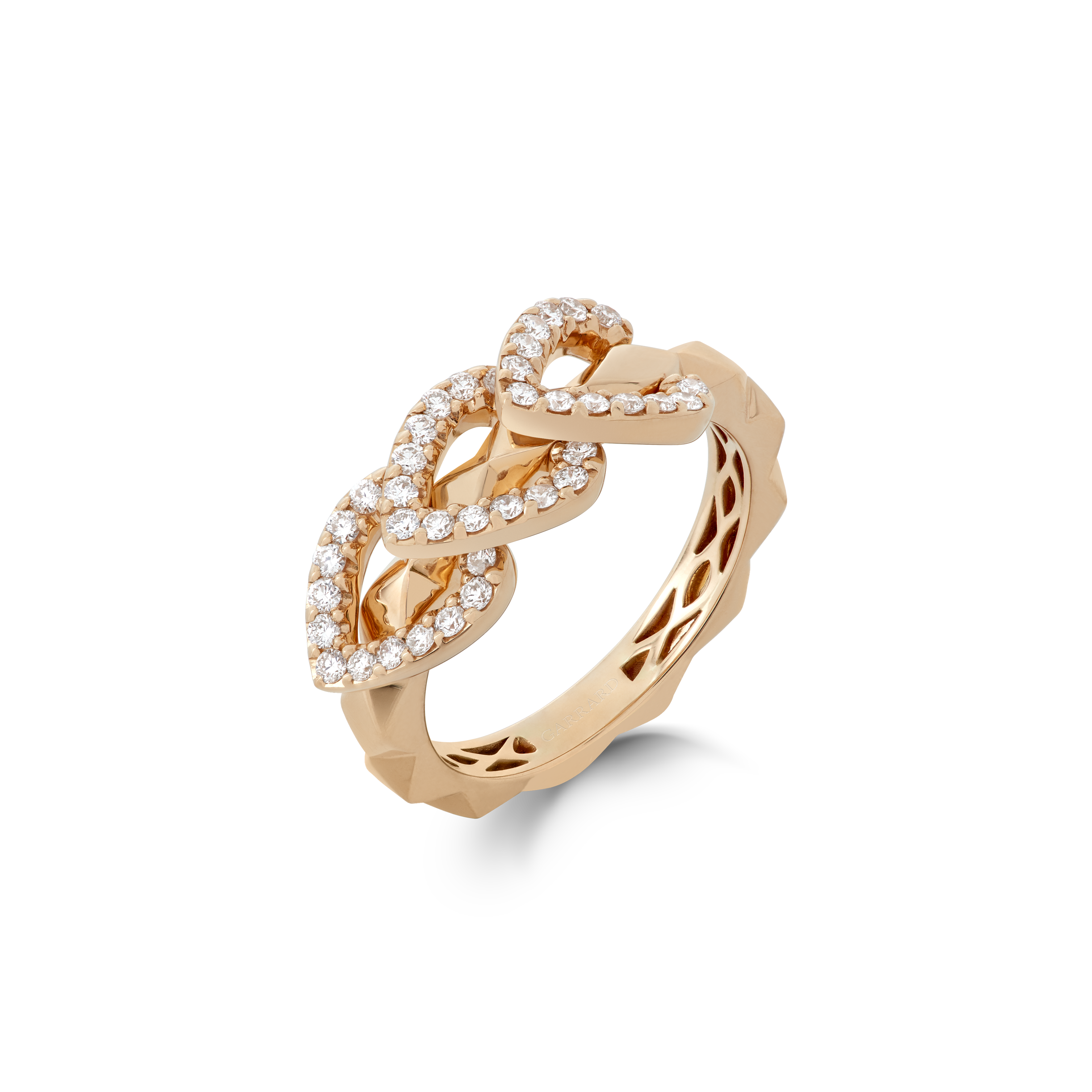 Garrard Aloria jewellery collection Reversible Ring In 18ct Yellow Gold with Diamonds and Enamel 2017048 Hero View 2 Garrard Aloria jewellery collection Reversible Ring In 18ct Yellow Gold with Diamonds and Enamel 2017048 Hero View 2