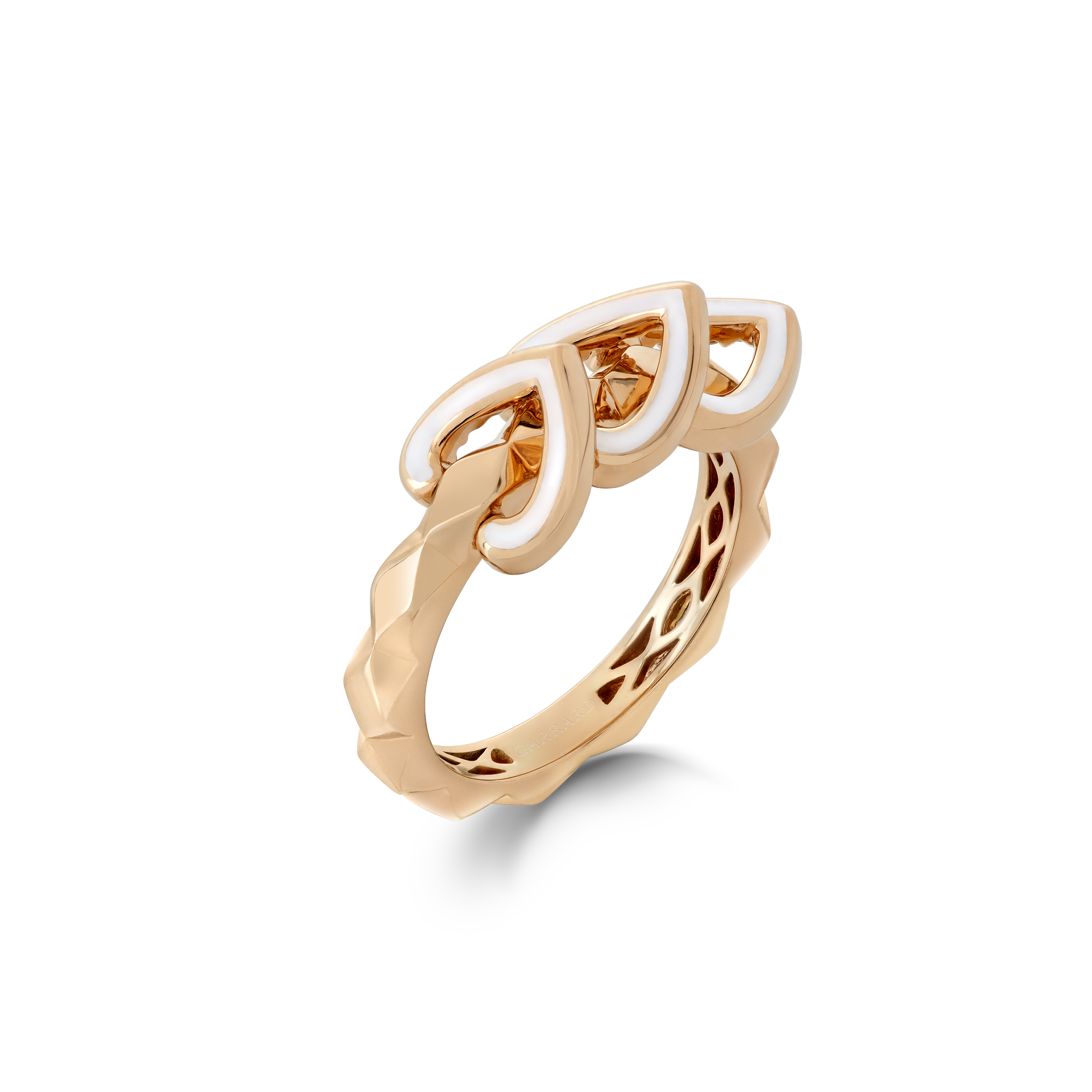 Garrard Aloria jewellery collection Reversible Ring In 18ct Yellow Gold with Diamonds and Enamel 2017048 Hero View Garrard Aloria jewellery collection Reversible Ring In 18ct Yellow Gold with Diamonds and Enamel 2017048 Hero View
