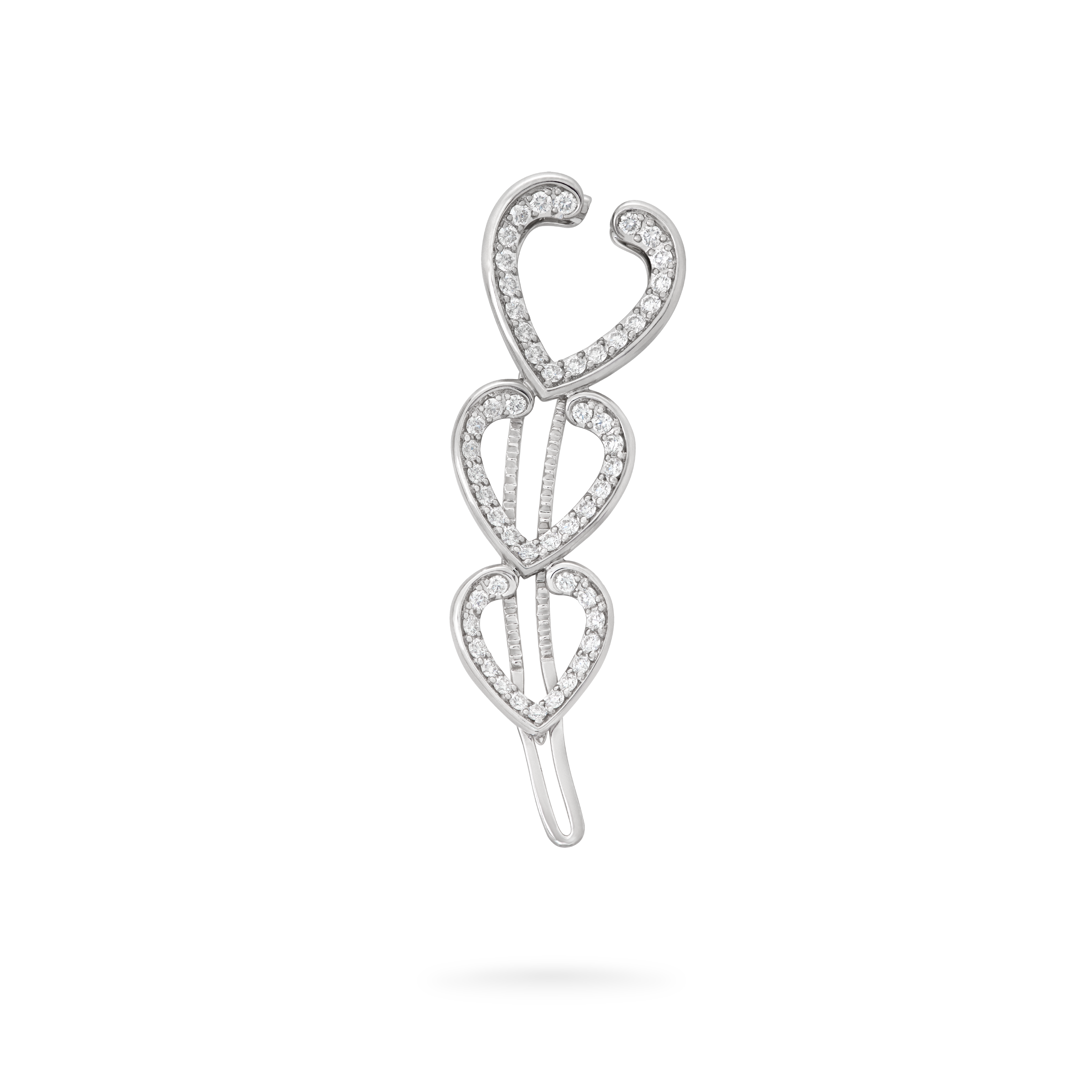 Garrard Aloria jewellery collection Transformable Diamond Hairclip Brooch In 18ct White Gold 2016930 Hero View Garrard Aloria jewellery collection Transformable Diamond Hairclip Brooch In 18ct White Gold 2016930 Hero View