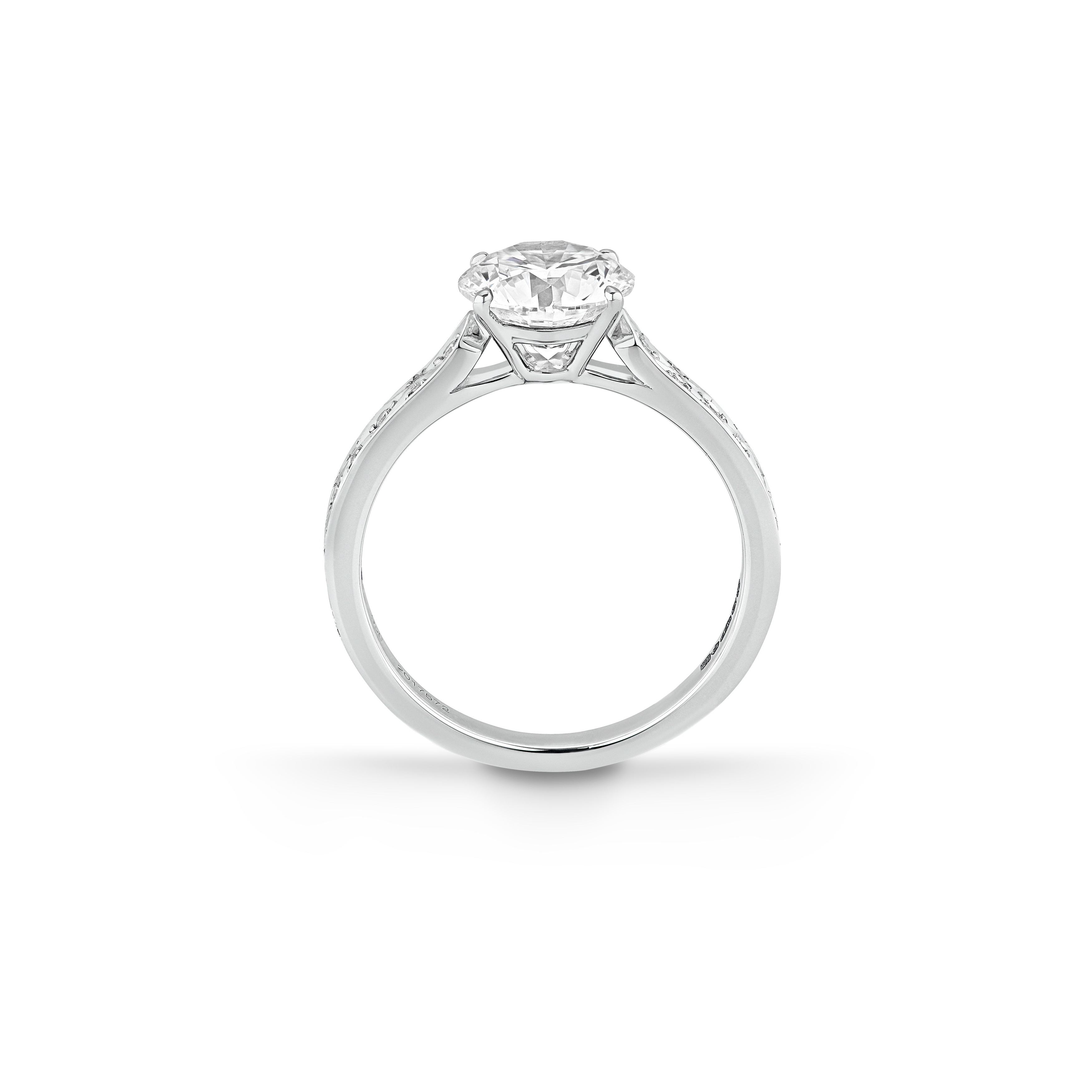 Garrard Bridal collection Signature Round Brilliant Diamond Solitaire Engagement Ring In Platinum with Diamonds JRSGPT01 2017572 Garrard Bridal collection Signature Round Brilliant Diamond Solitaire Engagement Ring In Platinum with Diamonds JRSGPT01 2017572