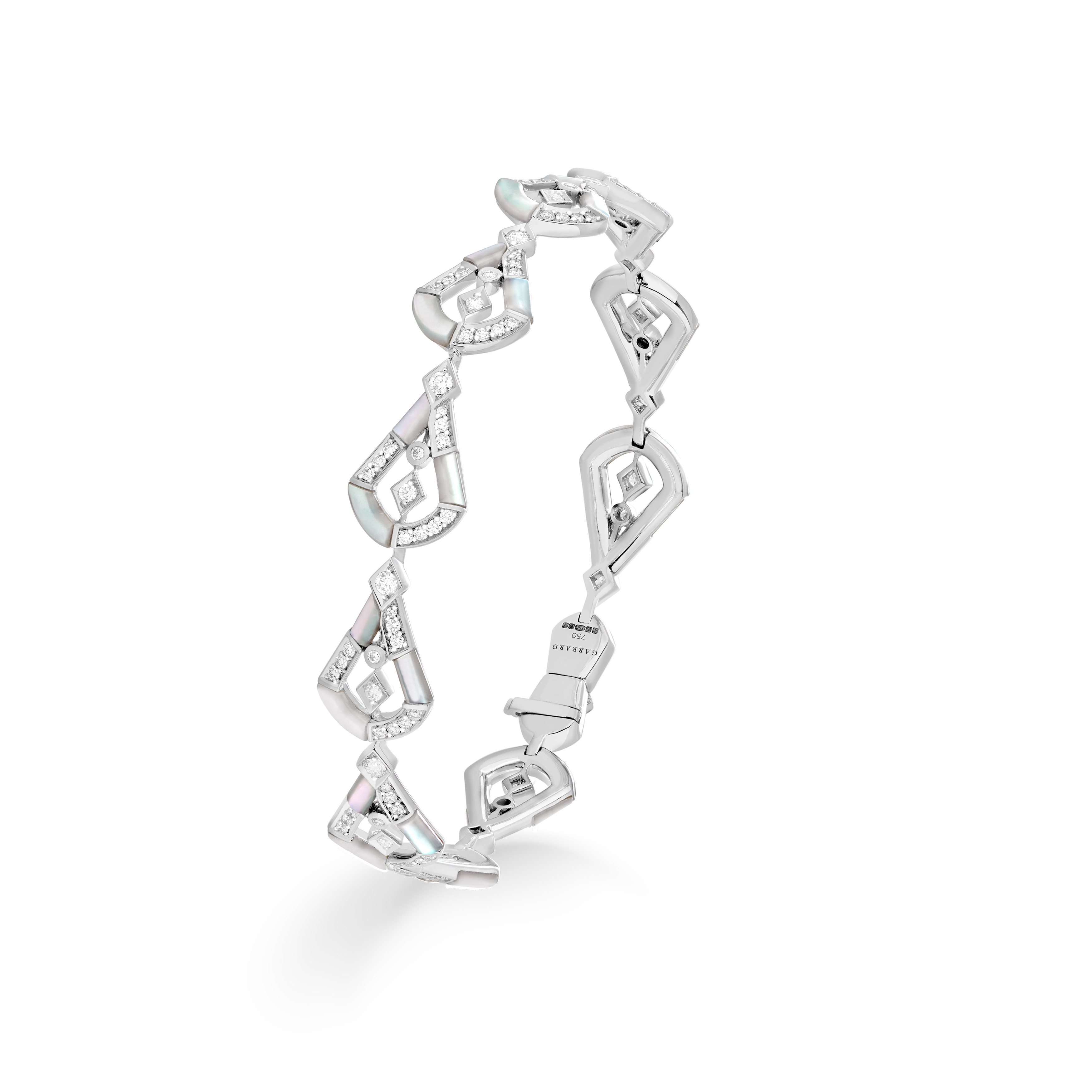 Garrard Fanfare Symphony High Jewellery Diamond and Mother of Pearl Bracelet In 18ct White Gold 2017290 Garrard Fanfare Symphony High Jewellery Diamond and Mother of Pearl Bracelet In 18ct White Gold 2017290