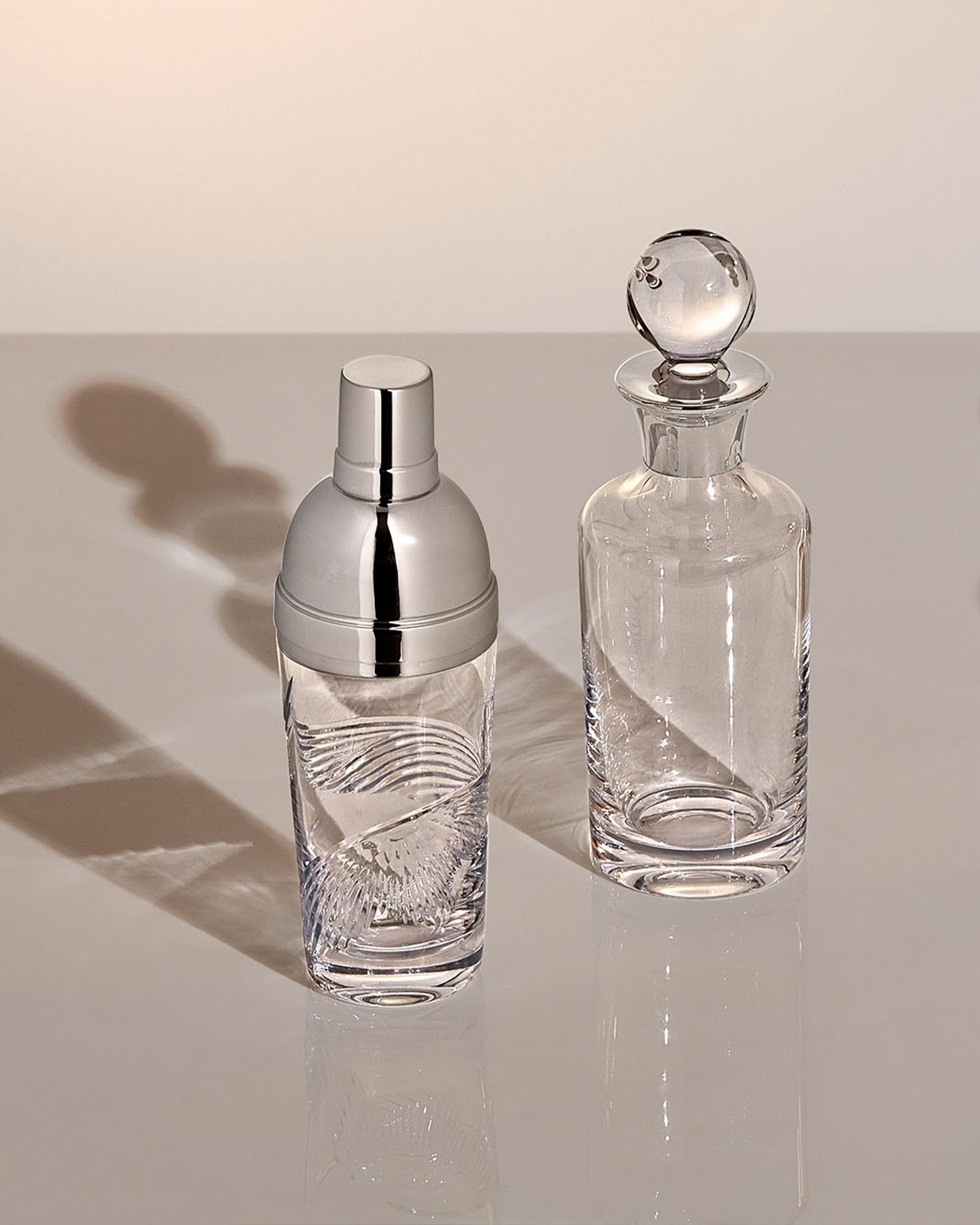 Garrard Home gifts selections Wings Lead Crystal Cocktail Shaker and Wine Decanter carousel