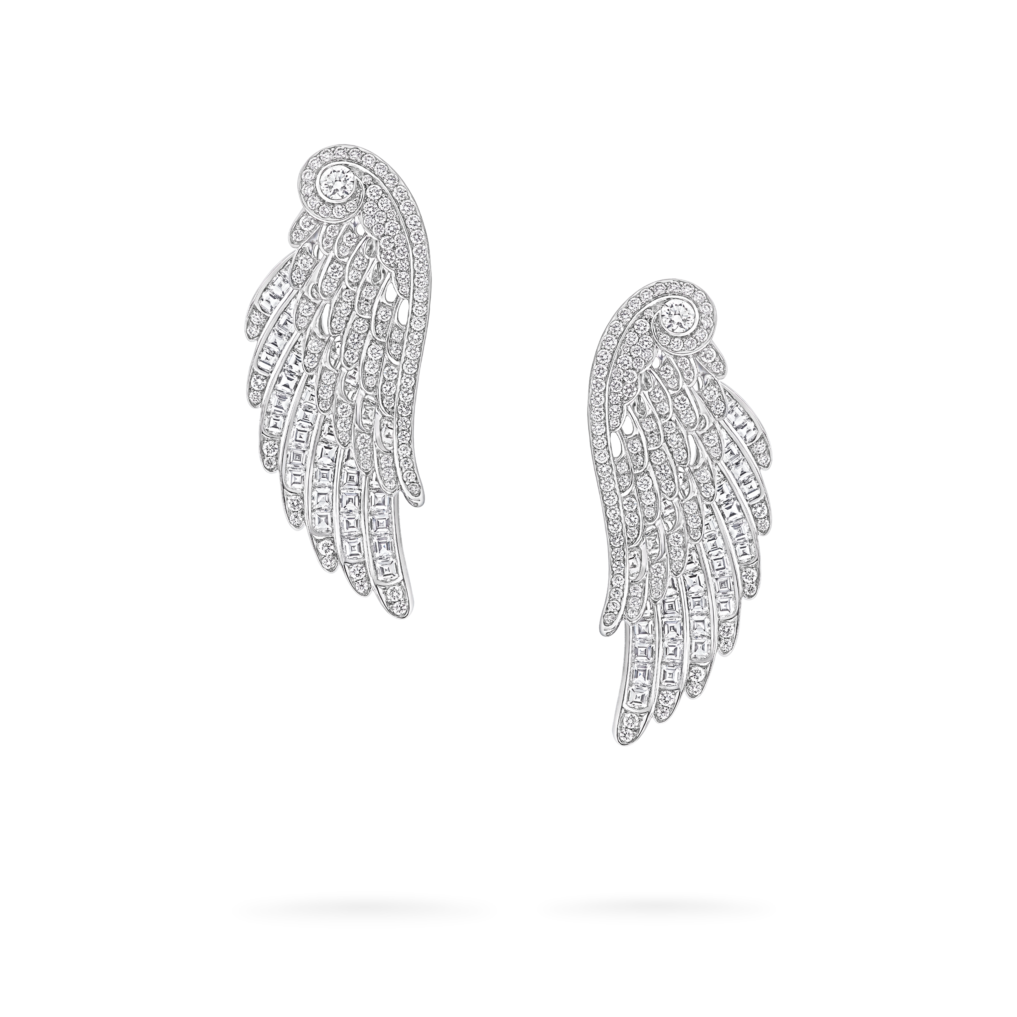 Garrard WIngs Embrace jewellery collection Dove Ear Jackets in 18ct White Gold with Diamonds 2017620 Hero Garrard WIngs Embrace jewellery collection Dove Ear Jackets in 18ct White Gold with Diamonds 2017620 Hero