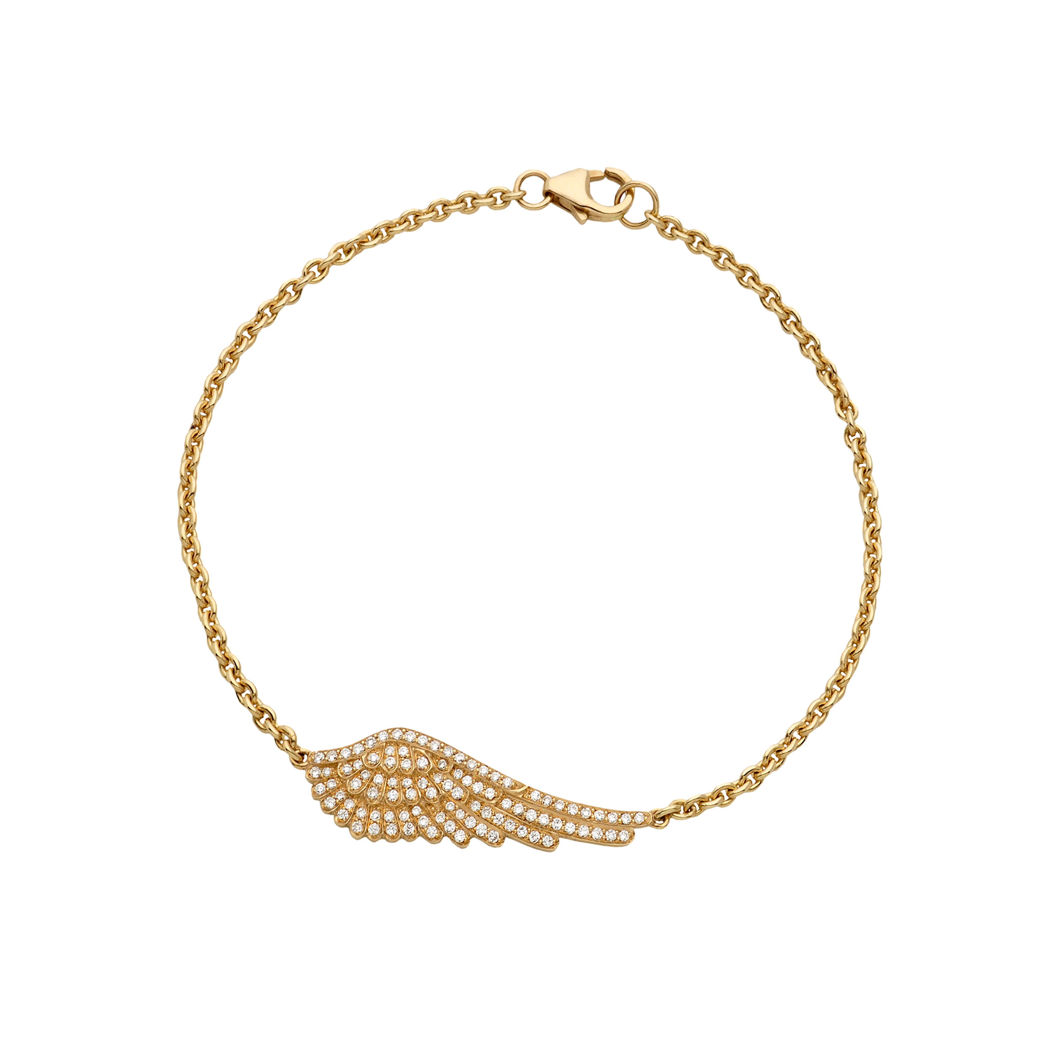 Garrard Wings Classic jewellery collection Diamond Bracelet In 18ct Yellow Gold 2012512 Hero View Garrard Wings Classic jewellery collection Diamond Bracelet In 18ct Yellow Gold 2012512 Hero View