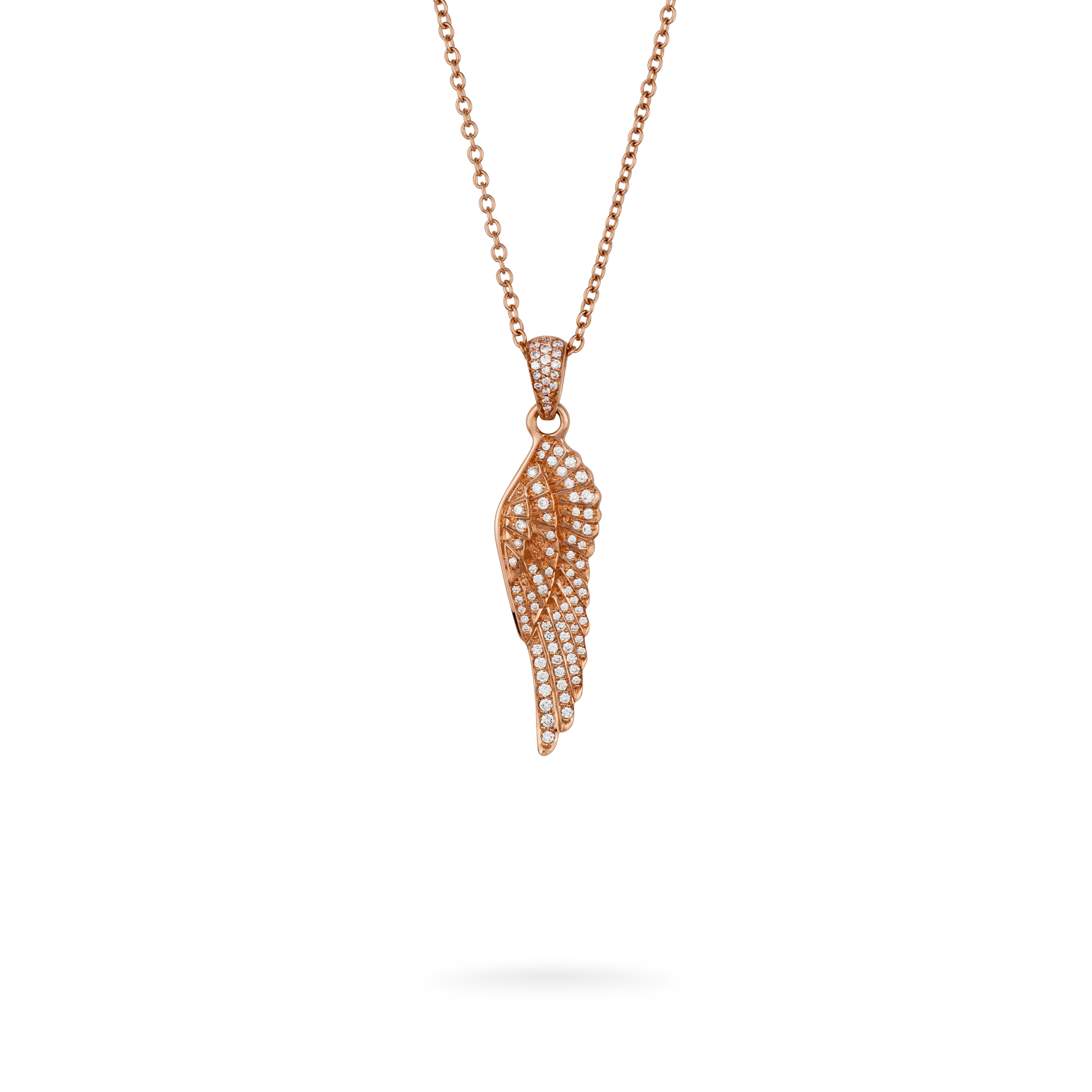Garrard Wings Classic jewellery collection Diamond Pendant In 18ct Rose Gold 2011843 Hero View Garrard Wings Classic jewellery collection Diamond Pendant In 18ct Rose Gold 2011843 Hero View