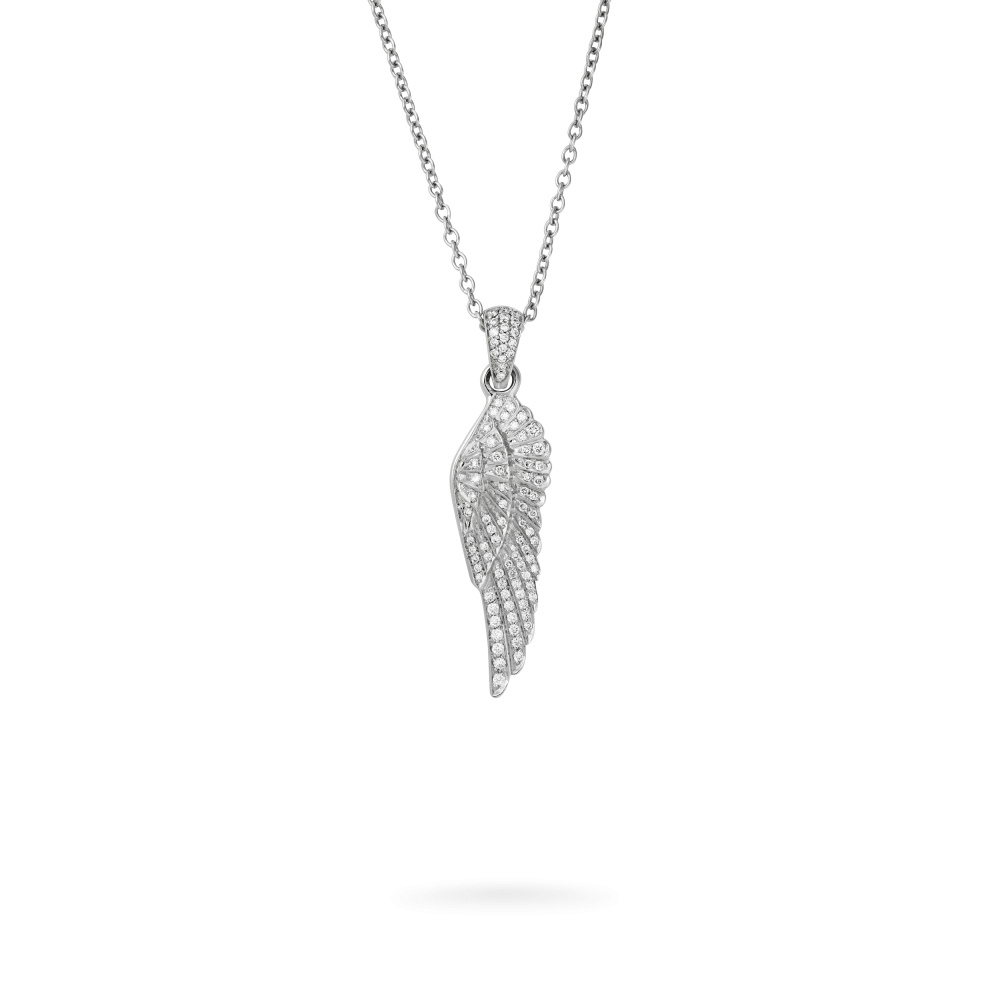 Garrard Wings Classic jewellery collection Diamond Pendant In 18ct White Gold 2008168 Hero view