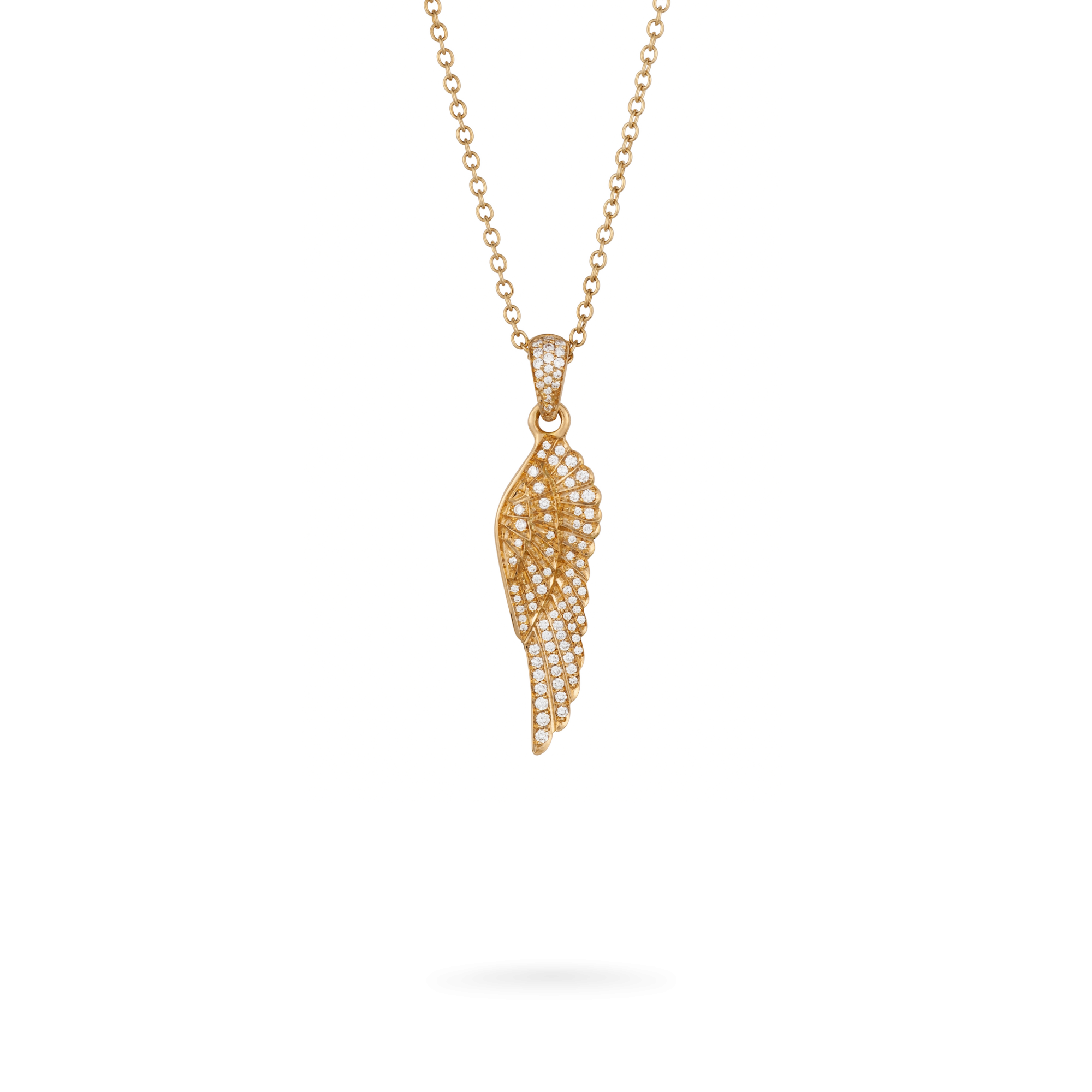 Garrard Wings Classic jewellery collection Diamond Pendant In 18ct Yellow Gold 2012119
