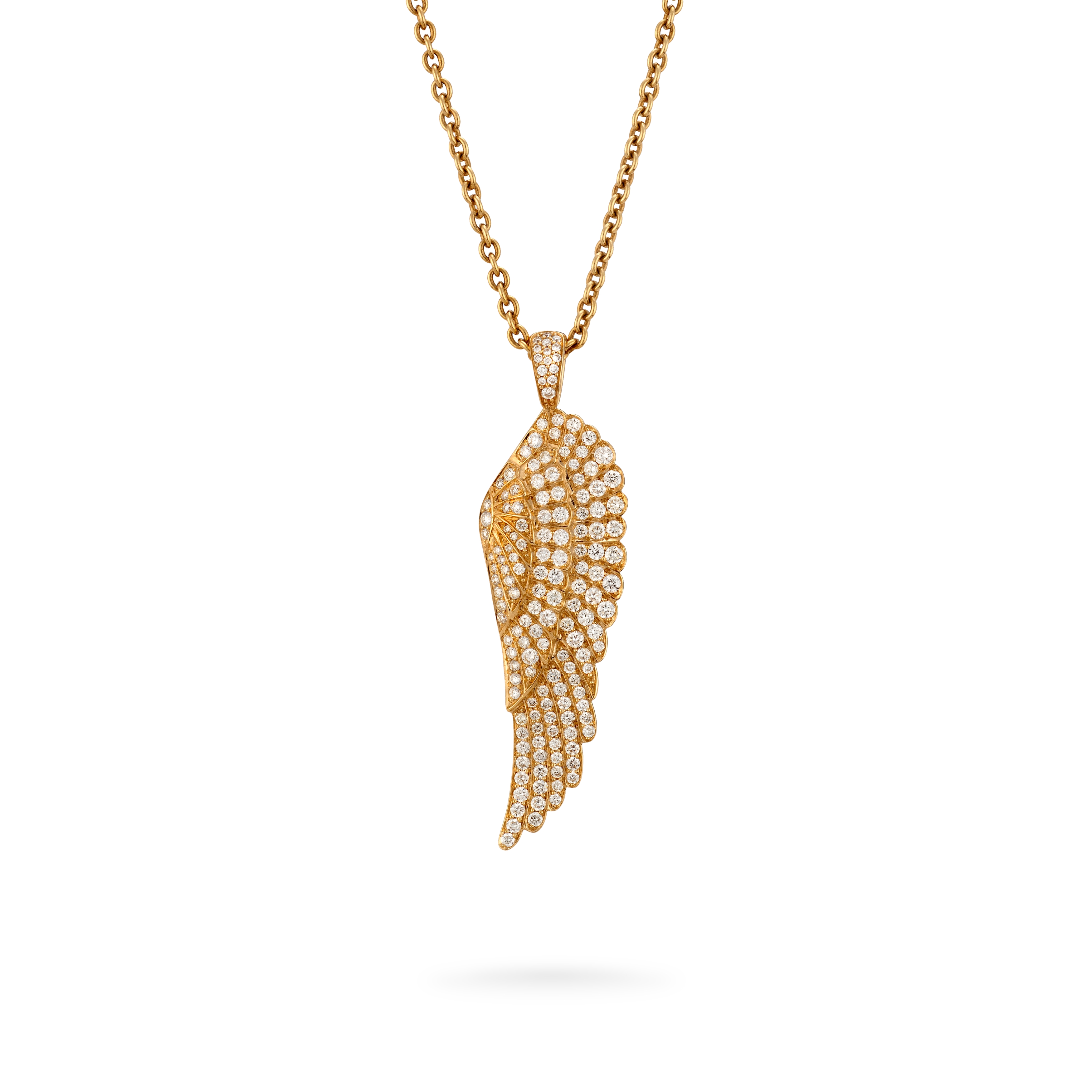 Garrard Wings Classic jewellery collection Large Diamond Pendant In 18ct Yellow Gold 2010591 Hero View Garrard Wings Classic jewellery collection Large Diamond Pendant In 18ct Yellow Gold 2010591 Hero View