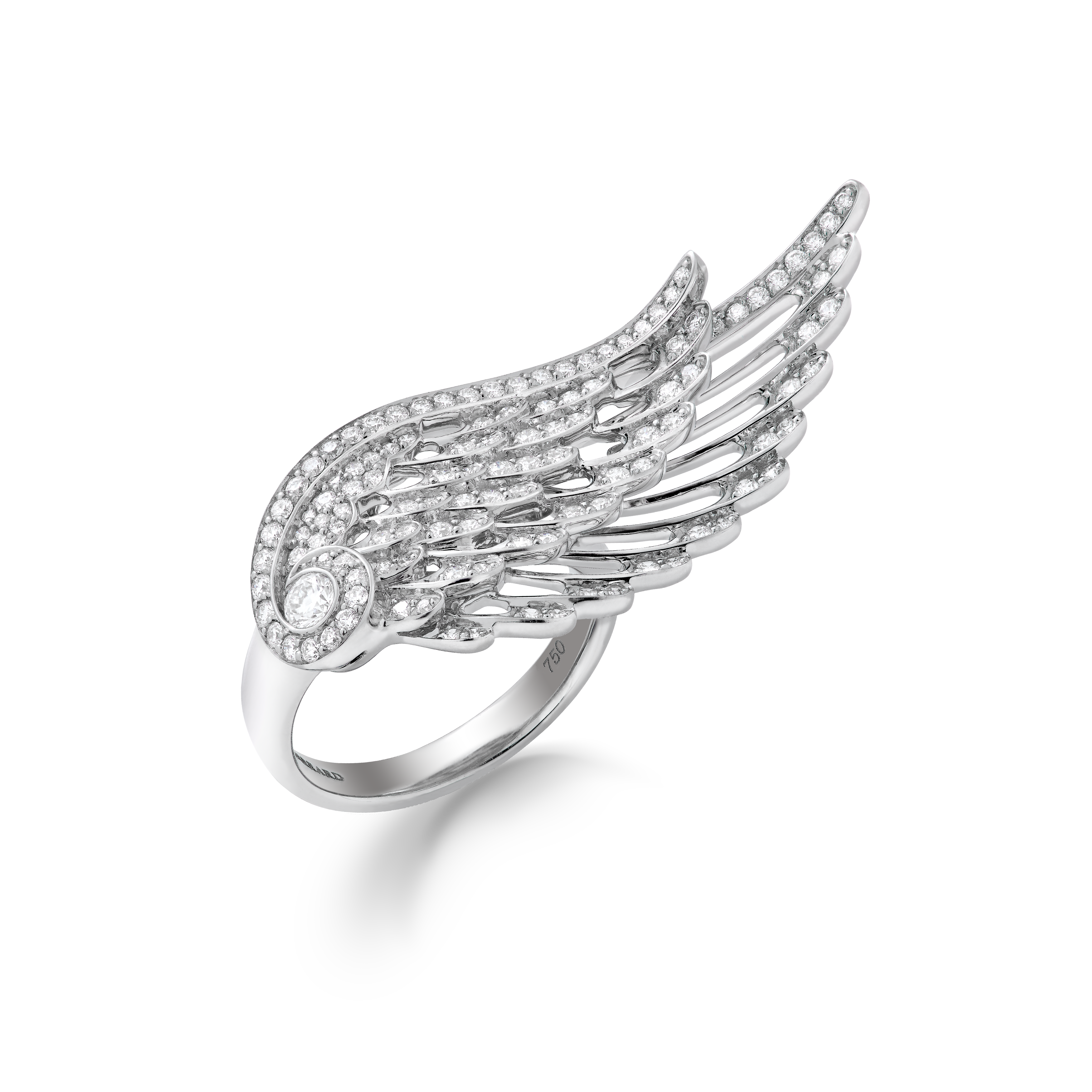 Garrard Wings Embrace jewellery collection Across the Finger Diamond Ring In 18ct White Gold 2016575 Hero View Garrard Wings Embrace jewellery collection Across the Finger Diamond Ring In 18ct White Gold 2016575 Hero View