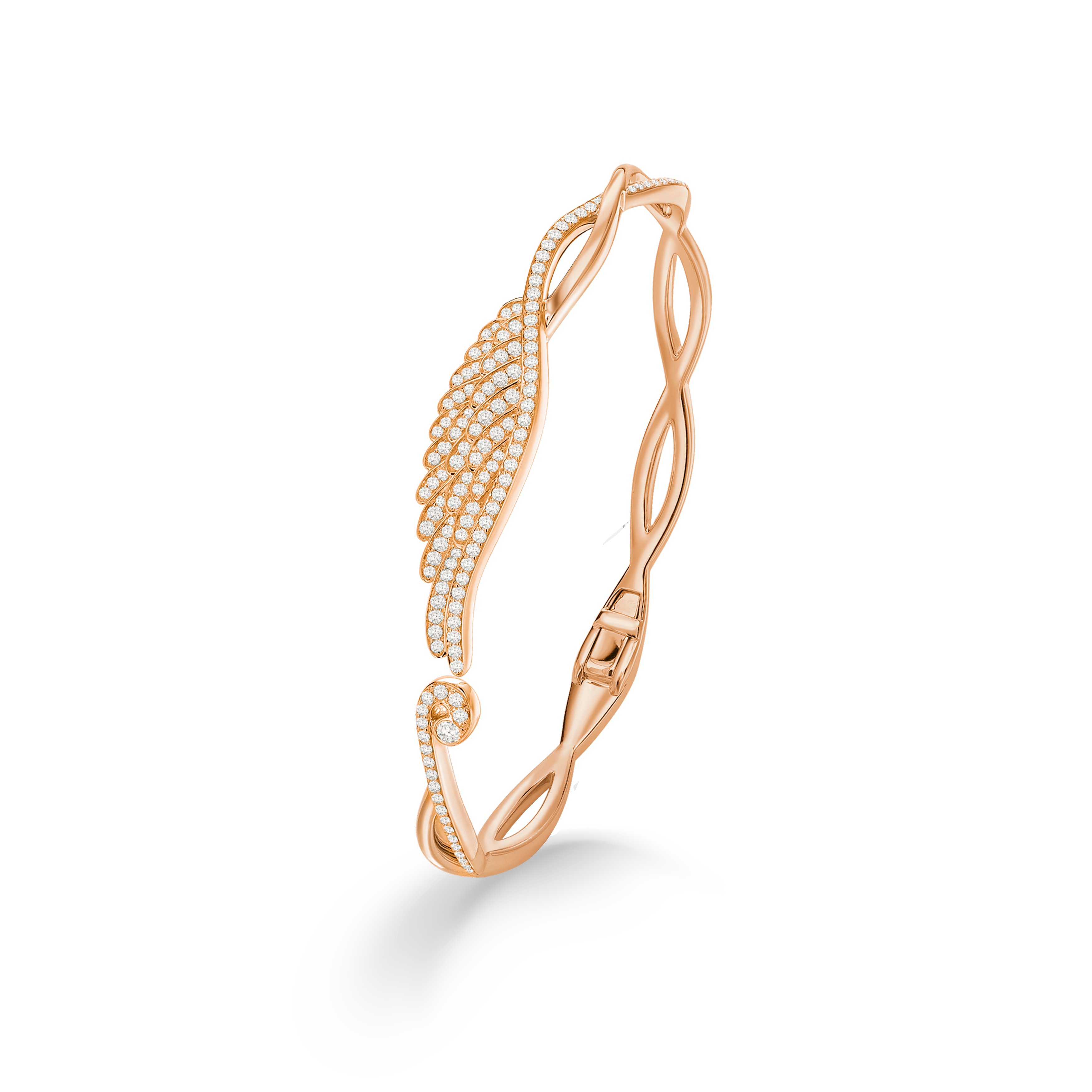 Garrard Wings Embrace jewellery collection Diamond Bracelet In 18ct Rose Gold 2015924 2015910 2015925 Hero View Garrard Wings Embrace jewellery collection Diamond Bracelet In 18ct Rose Gold 2015924 2015910 2015925 Hero View