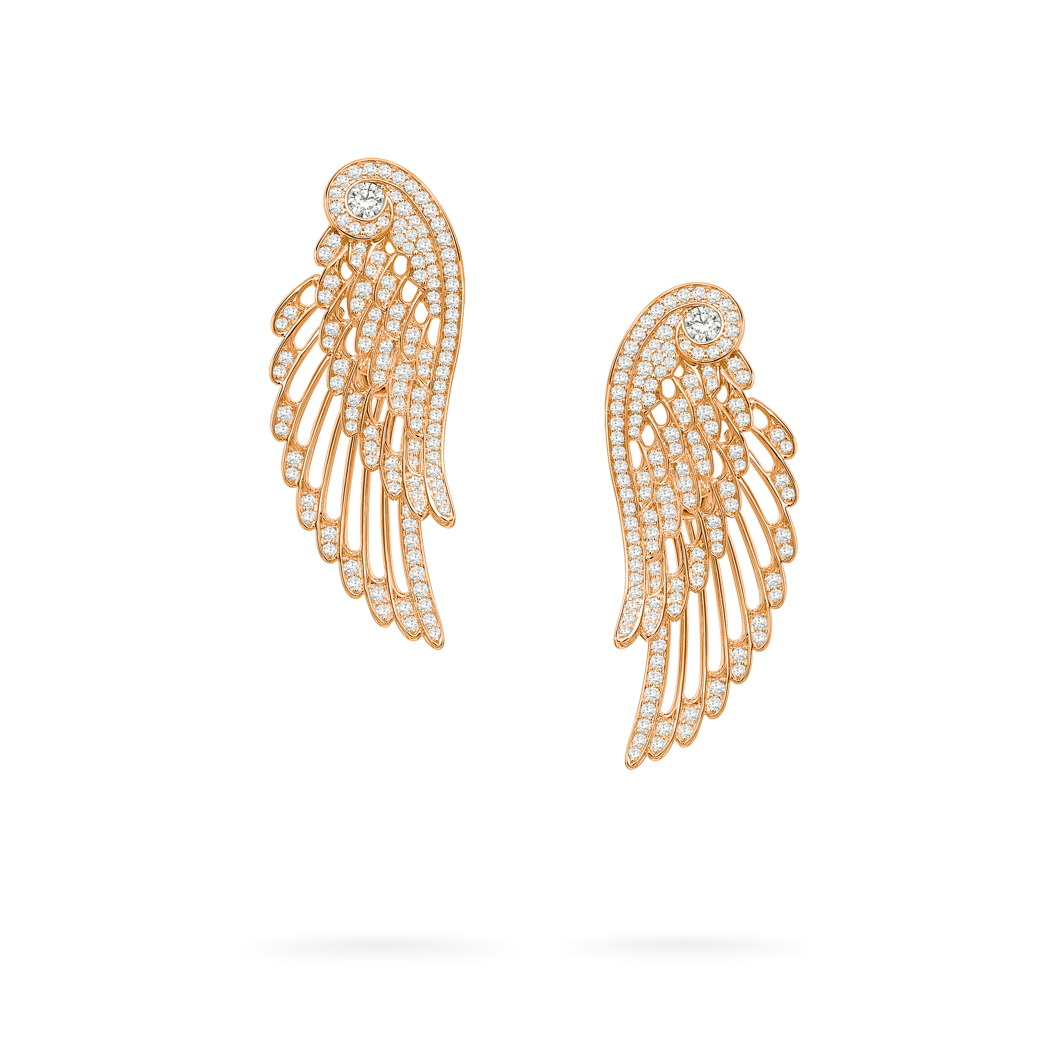 Garrard Wings Embrace jewellery collection Diamond Ear Jackets In 18ct Rose Gold 2015904 Hero View Garrard Wings Embrace jewellery collection Diamond Ear Jackets In 18ct Rose Gold 2015904 Hero View