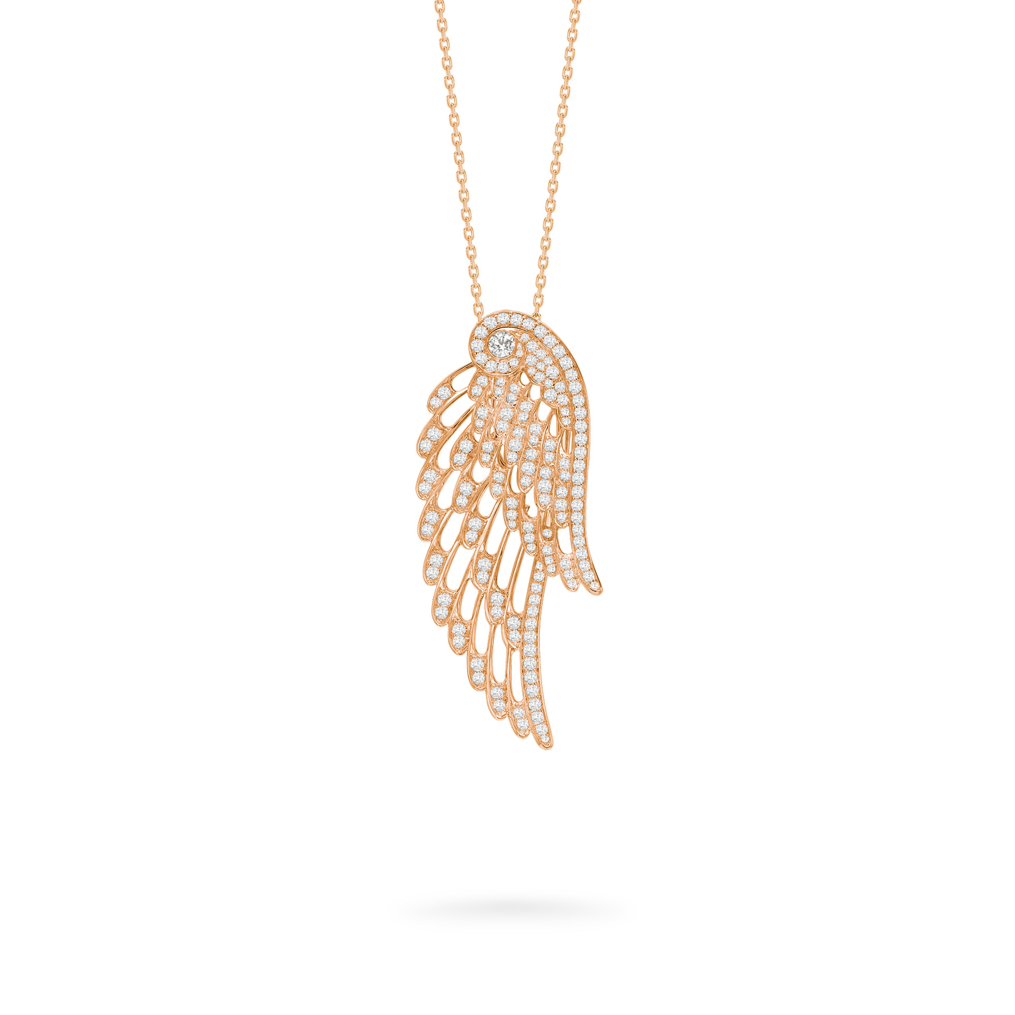 Garrard Wings Embrace jewellery collection Diamond Slider Pendant In 18ct Rose Gold 2015903 Hero View Garrard Wings Embrace jewellery collection Diamond Slider Pendant In 18ct Rose Gold 2015903 Hero View