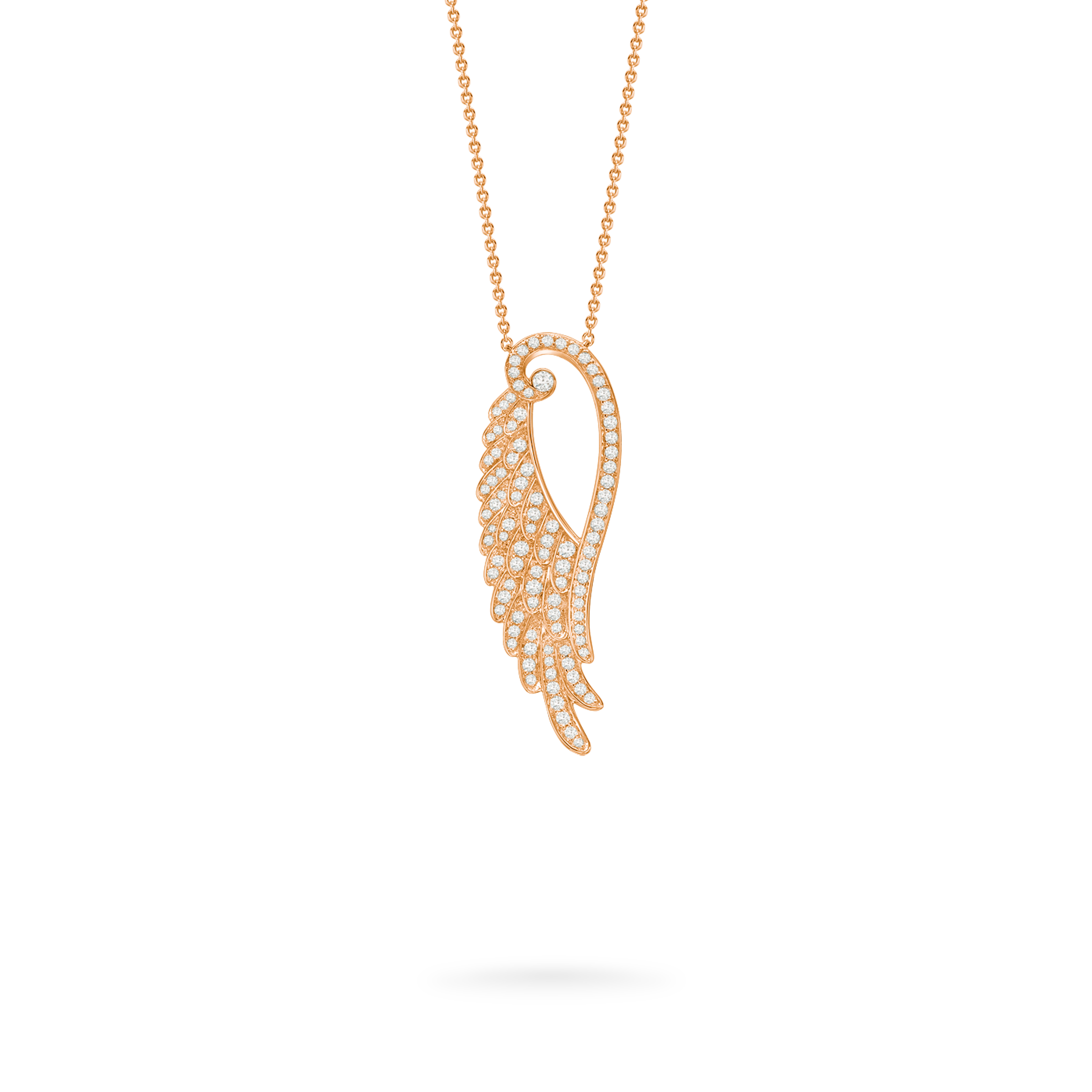 Garrard Wings Embrace jewellery collection Open Diamond Pendant In 18ct Rose Gold 2015920 Hero View Garrard Wings Embrace jewellery collection Open Diamond Pendant In 18ct Rose Gold 2015920 Hero View