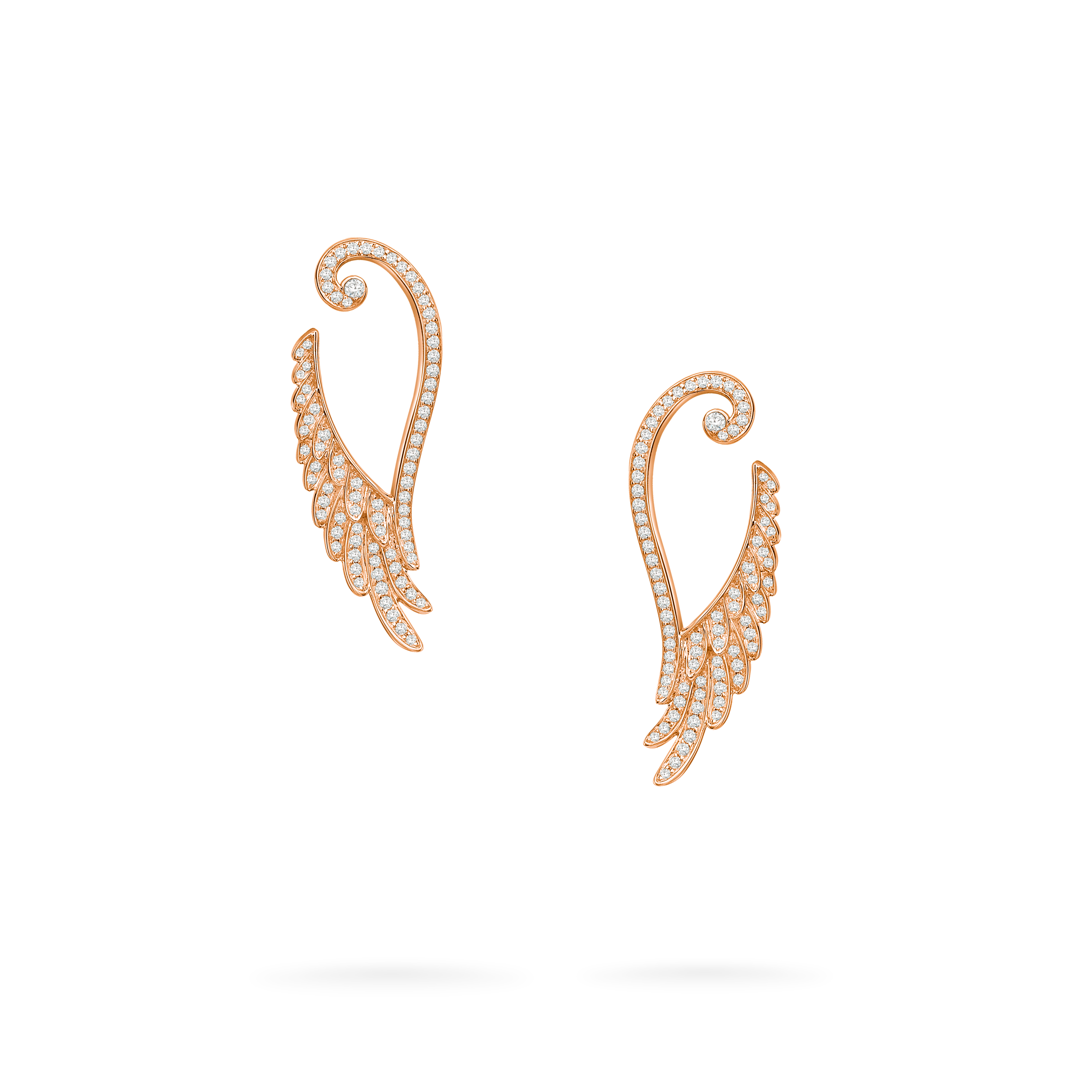 Garrard Wings Embrace jewellery collection Wings Embrace Diamond Drop Earrings In 18ct Rose Gold 2015908 Hero View Garrard Wings Embrace jewellery collection Wings Embrace Diamond Drop Earrings In 18ct Rose Gold 2015908 Hero View
